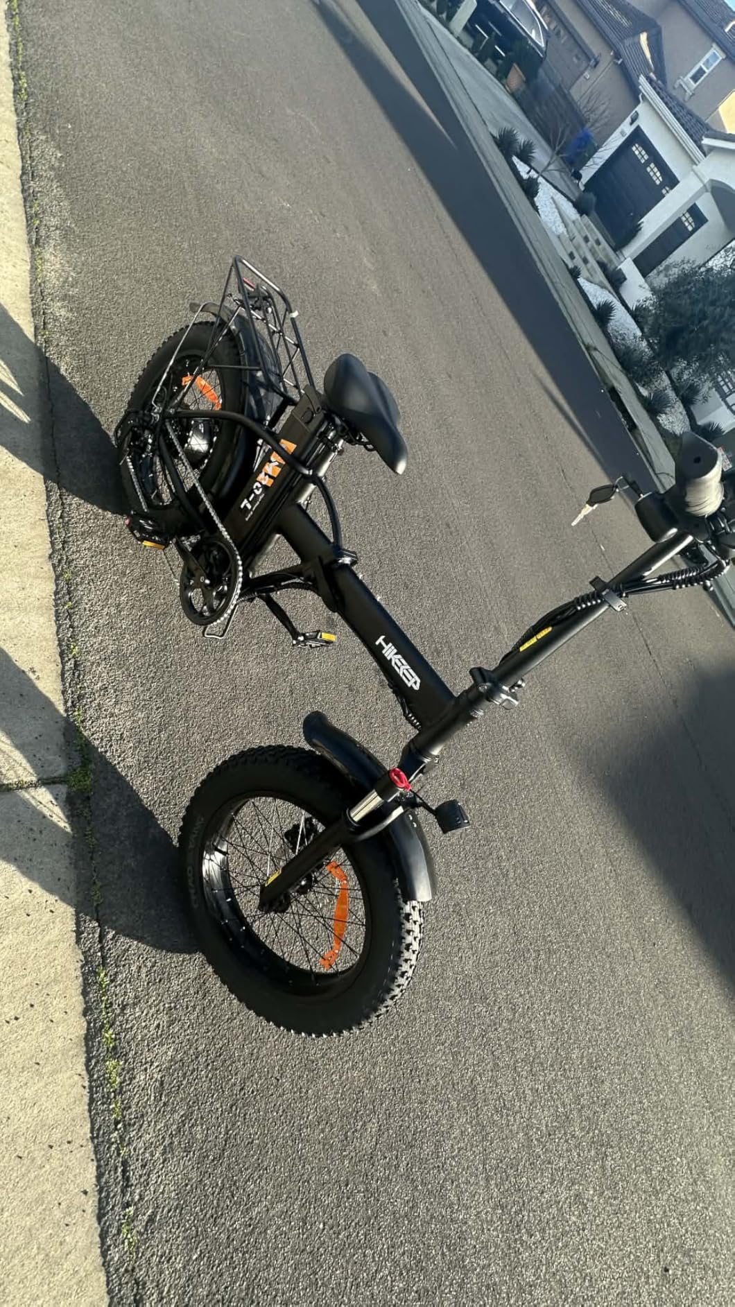48/52V 15.6/25/40AH Fat Tire Electric Bike for Adults, UL2849 Certified 90% Pre-Assembled Folding E-Bike with Removable Battery & Cargo Rack customer photo 2