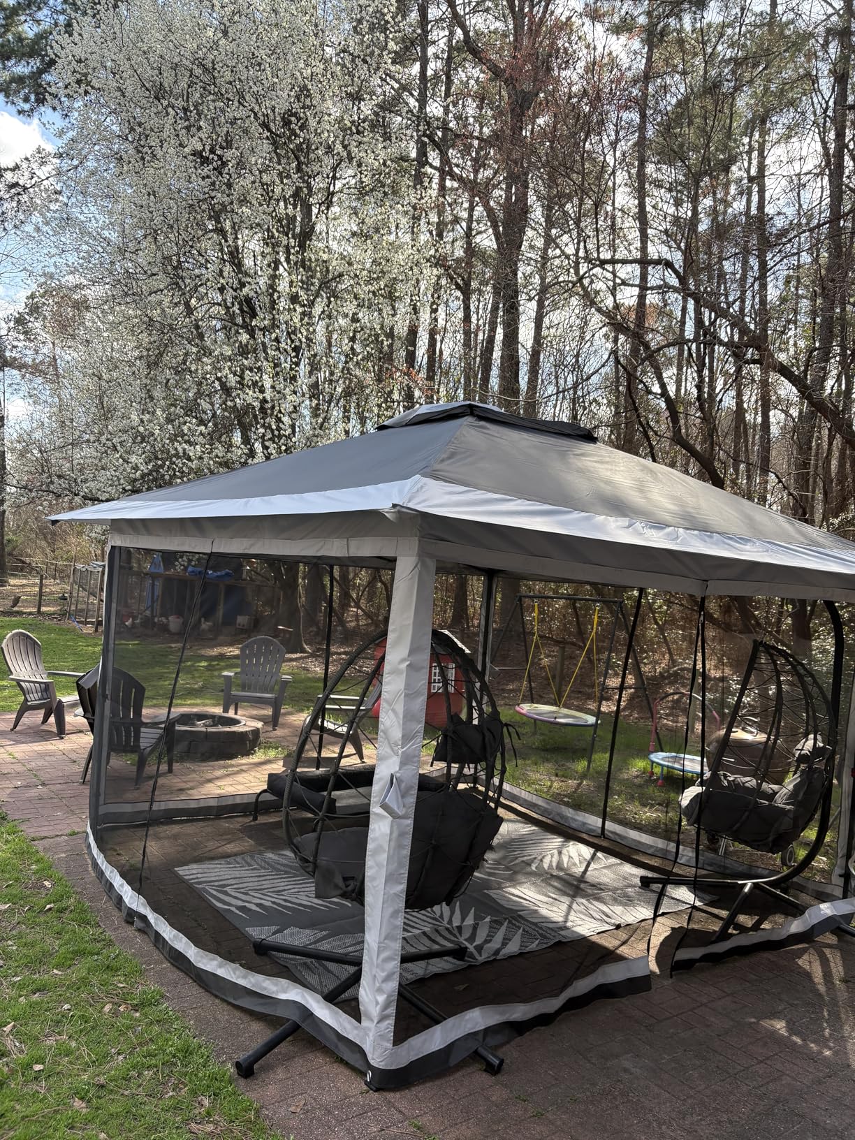Garvee 13x13FT Pop Up Gazebo with Mosquito Netting, Outdoor Canopy Tent Easy Setup for Backyard Patio Garden Deck customer photo 1