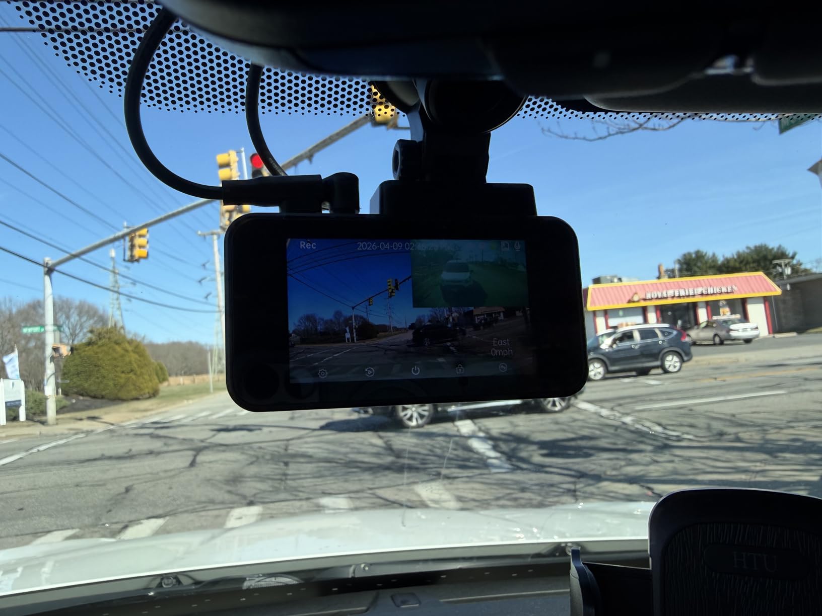 Coolcrazy 4K Dash Cam Front and Rear, STARVIS Sensor, Free 128GB Card Included, 5GHz WiFi, Dual Dash Camera with Built-in GPS, G-Sensor, WDR/HDR Super Night Vision, 24H Parking Mode customer photo 2