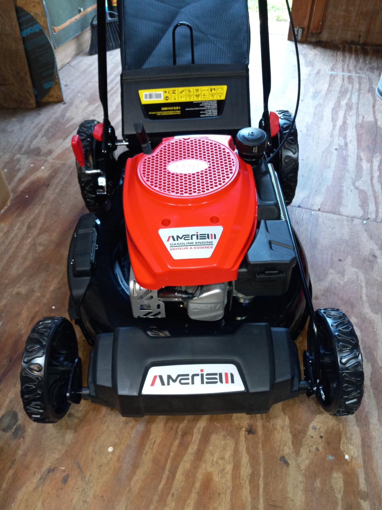 AMERISUN 21-Inch Self-Propelled Gas Lawn Mower for Large Yard, 170cc 4-Stroke Engine, 6-Position Adjustable Cutting Height, 3-in-1 Mulching, Side Discharge & Rear Bag for Garden Landscaping customer photo 1