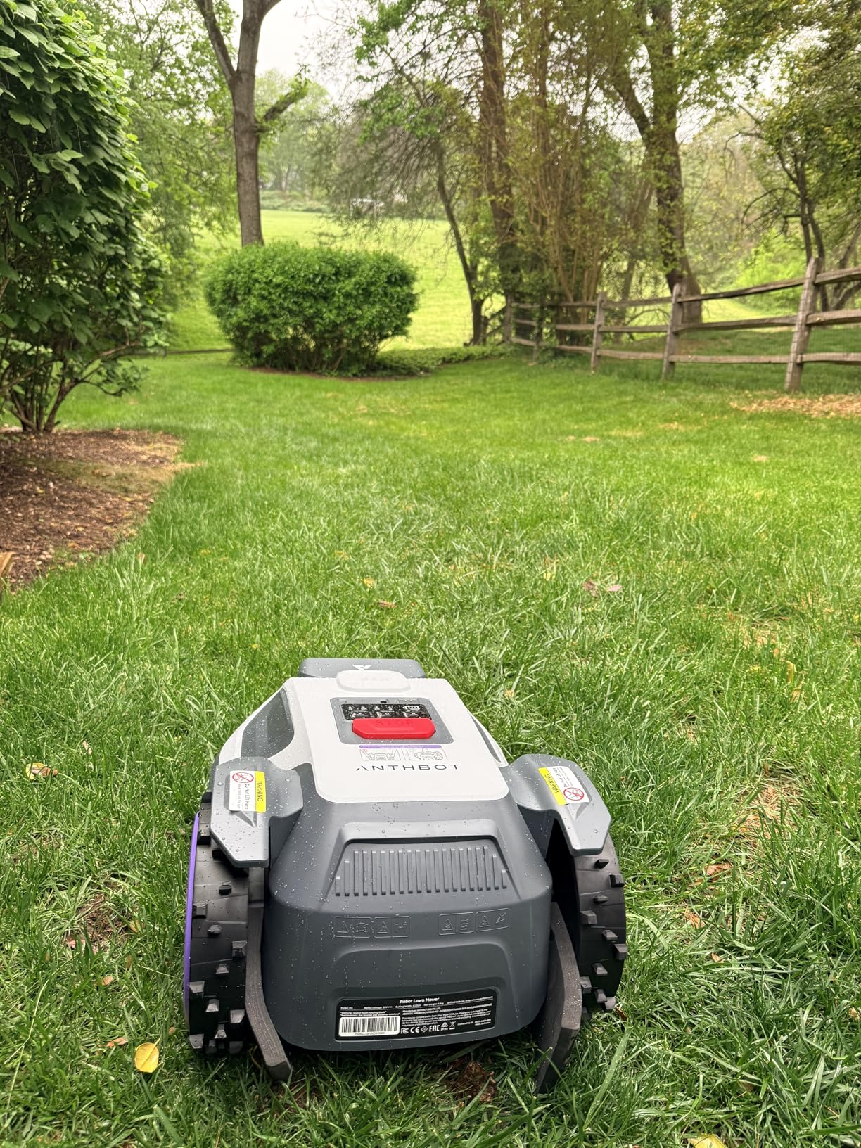 ANTHBOT M5 Robot Lawn Mower 1/8 Acre, Dual Vision+Full-Band RTK Robotic Lawnmower, No Perimeter Wire, App Control Obstacle Avoidance, 45% Slope, Multi-Zone Mapping customer photo 1