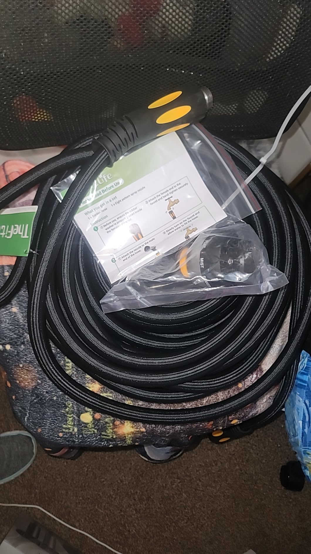 TheFitLife Garden Hose 100 ft - Heavy Duty 100ft Non-Expandable Long Water Hose, No Kinking, Lightweight, Full Property Coverage Without Compromise, 1/2 ID x 100 Feet customer photo 2