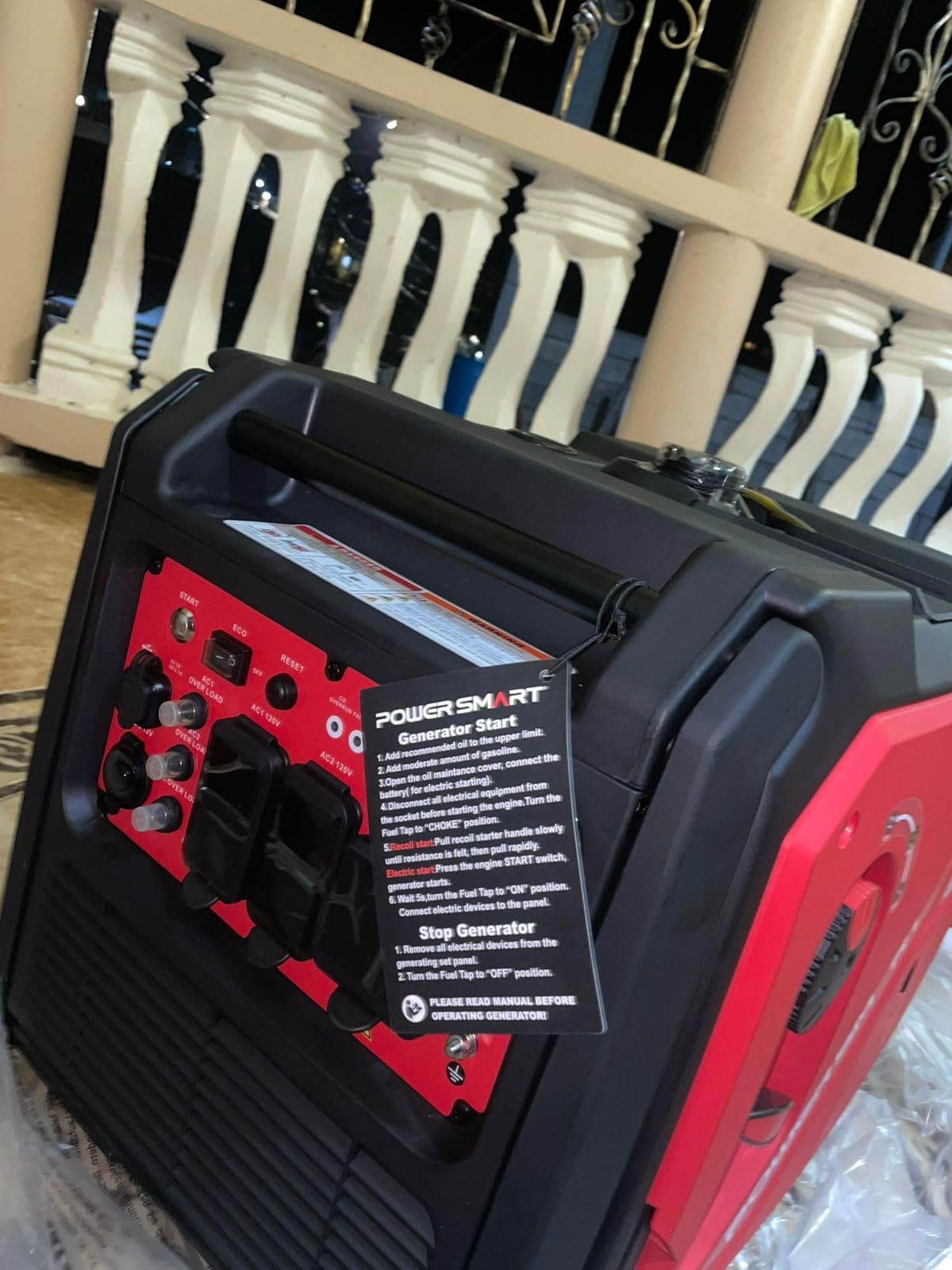 PowerSmart 3800W Portable Inverter Generator, 59dB Super Quiet Gas Powered, 143cc 4-Stroke OHV, Parallel Ready, EPA Compliant for RV Camping, Tailgating and Home Emergency Backup customer photo 2
