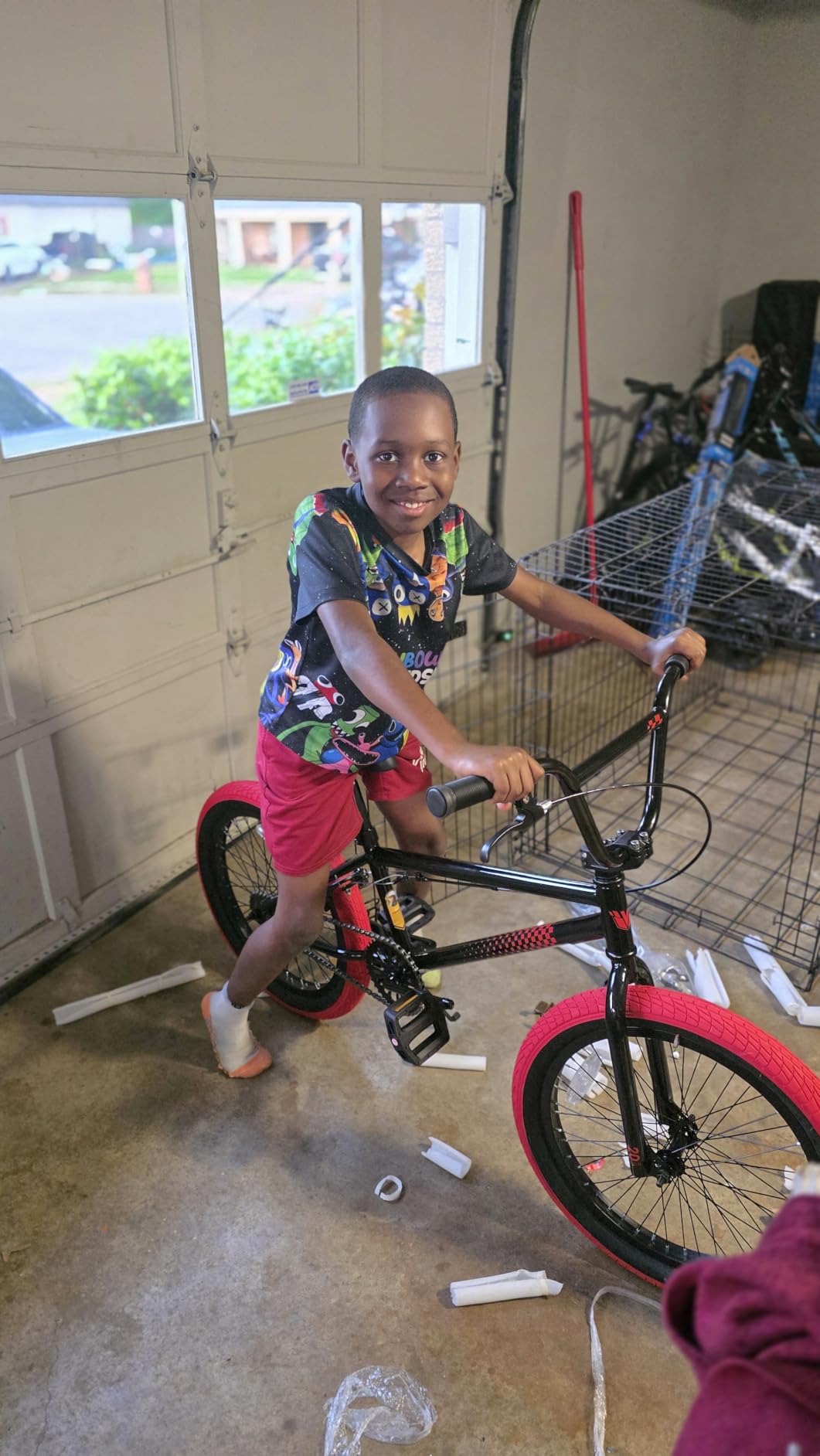 KORIMEFA BMX Bike for Kids 18/20 inch, 6-12 Years Boys Racing Freestyle Trick Bicycle, Hi-Ten Steel Frame customer photo 2