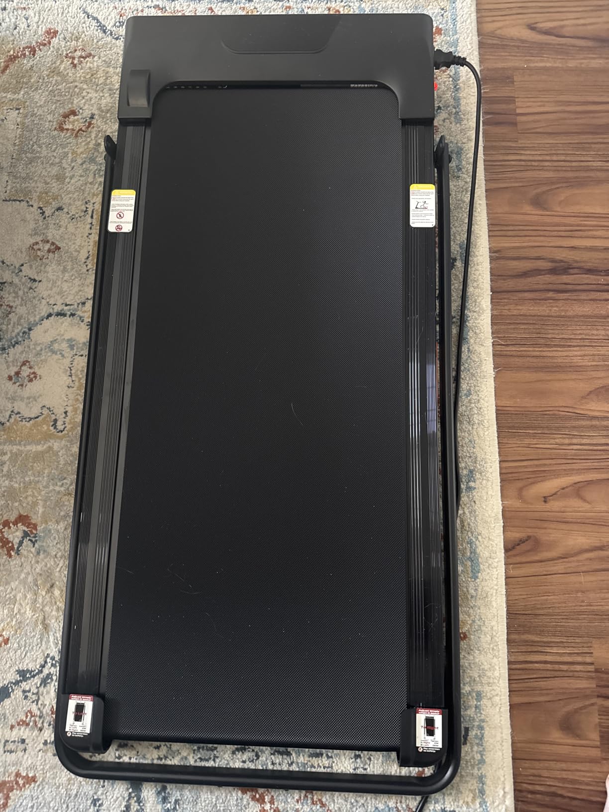 UMAY Incline Treadmill with 2-20% Auto Incline, 400LB Capacity Foldable Treadmills for Home with Handle Height Adjustable, 42.5