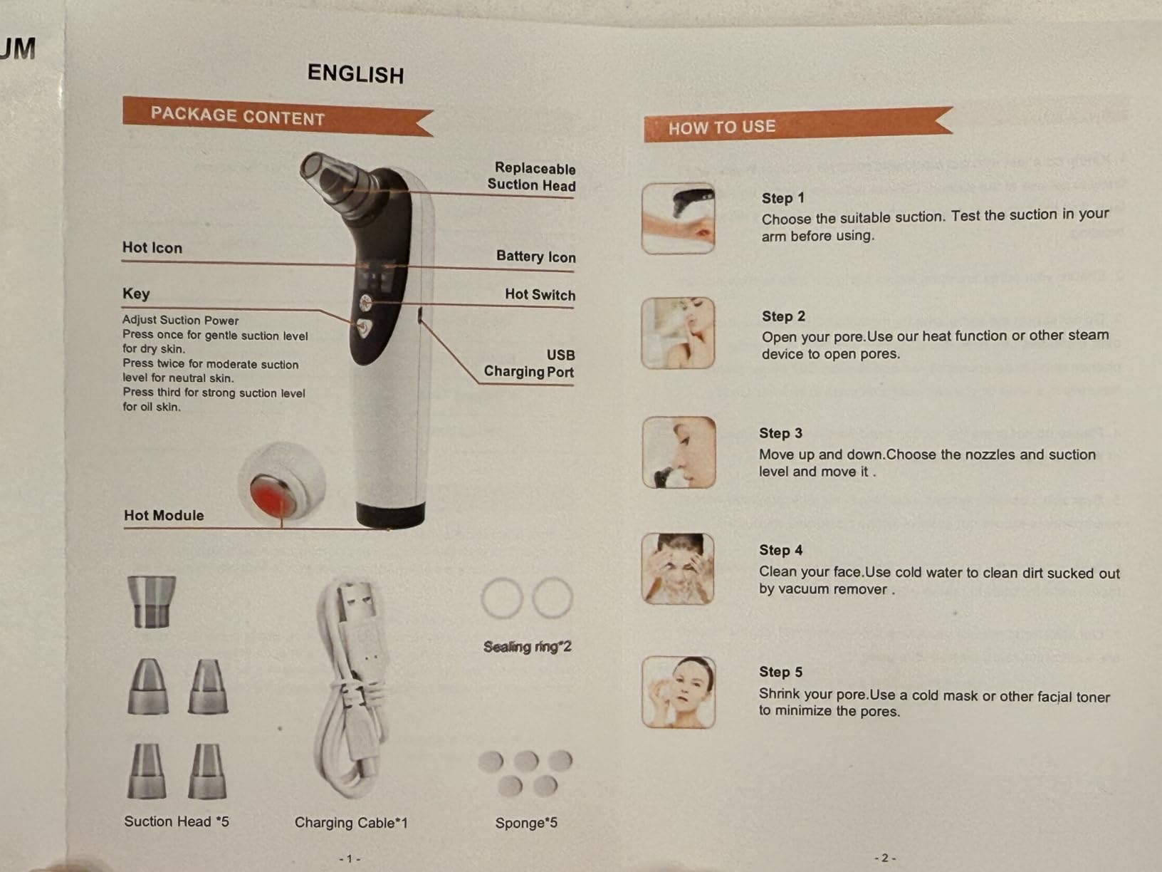 Heated Pore Vacuum, Blackhead Remover with Strong 3-Level Suction, 5 Nozzles for Deep Cleaning Face, Nose & Sensitive Skin, Professional Pore Extractor & Facial Kit customer photo 1