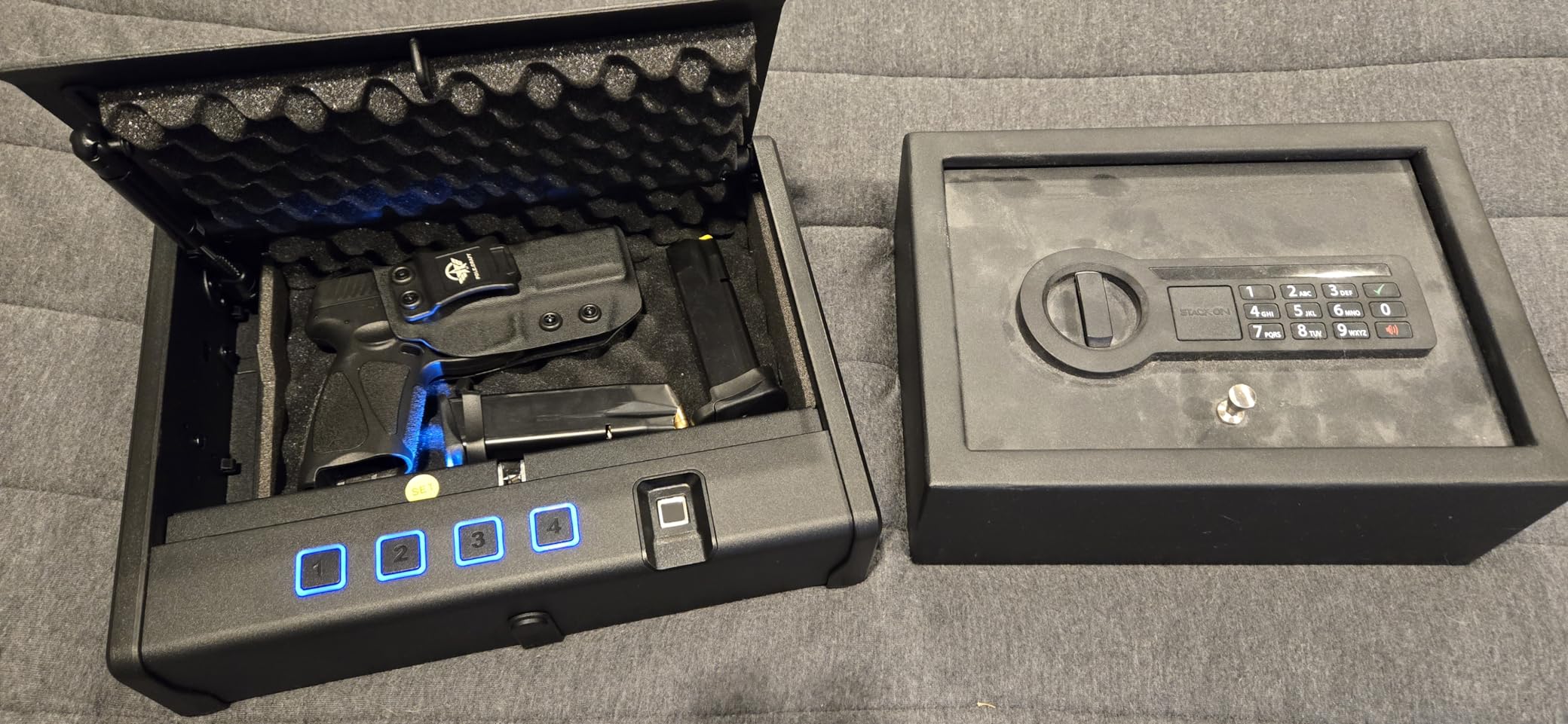 XPEDITION 24 Gun Safe, Fireproof Waterproof Rifle Safe for Rifles & Shotguns, Gun Cabinet with Fingerprint, Keypad & Key Lock, Large Gun Safe for Pistols customer photo 2