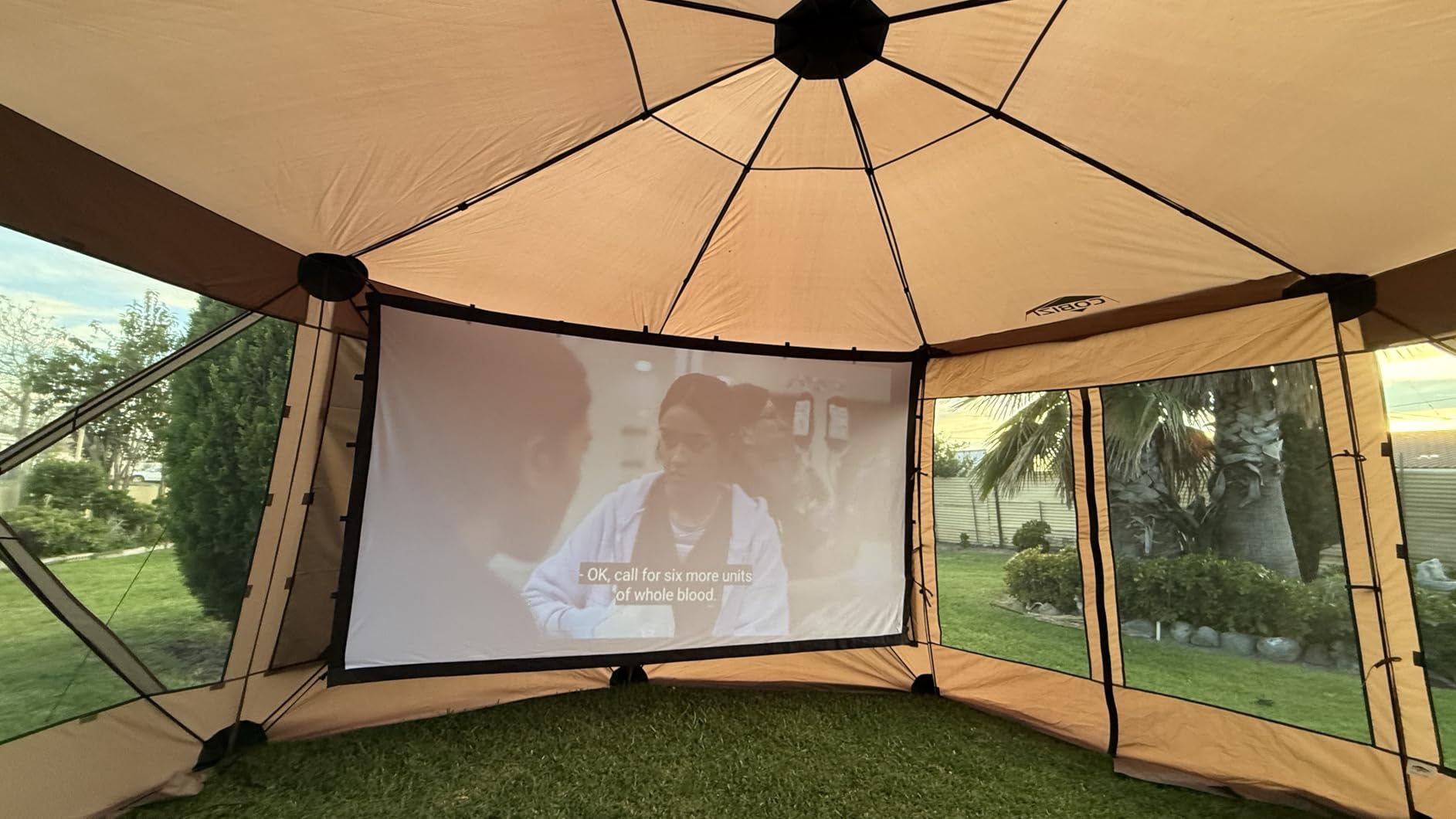 COBIZI 15x15 FT Pop Up Gazebo, Canopy Tent, Large Gazebos with Sidewalls, Screened in Gazebo customer photo 2