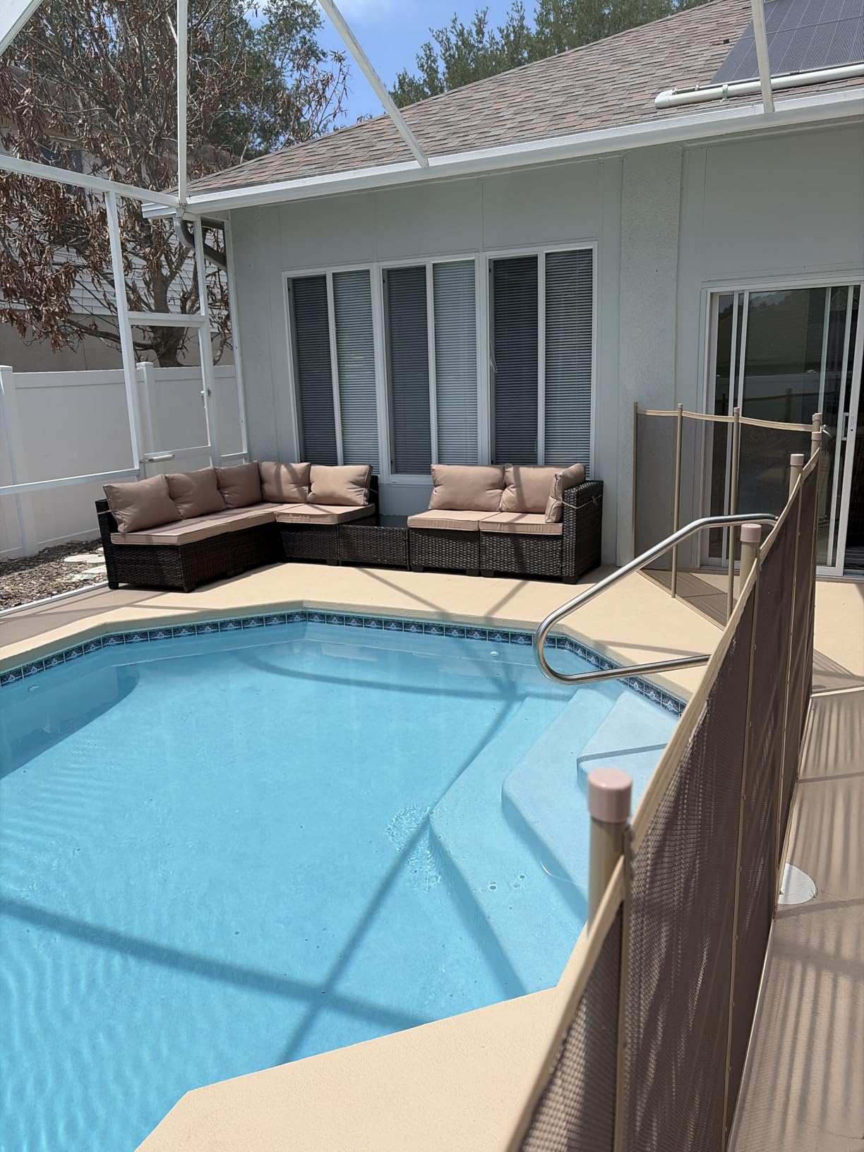 CHABATREE 7pcs Outdoor Patio Furniture Sets, Rattan Conversation Sectional Set, Manual Weaving Wicker Patio Sofa with Tea Table customer photo 2