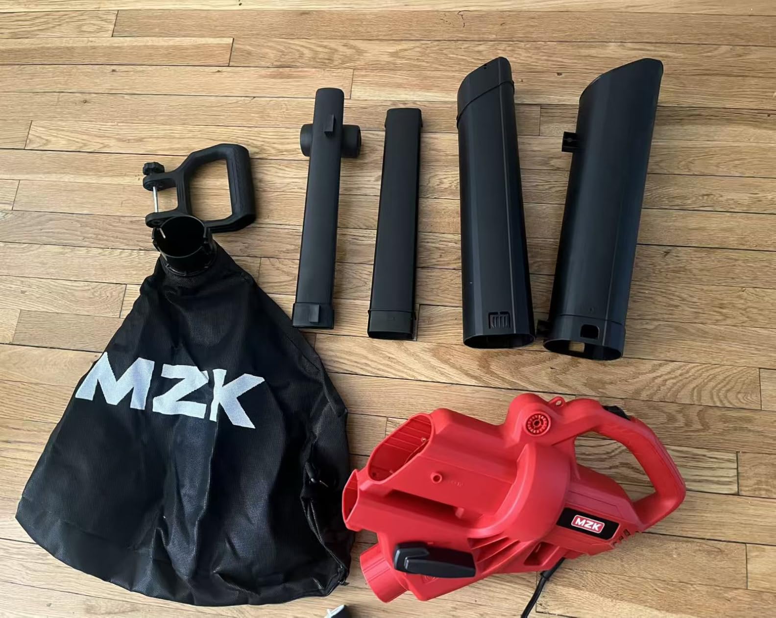 MZK 3 in 1 Electric Leaf Blower Corded, Leaf Vacuum and Leaf Mulcher, 460 CFM, 167 MPH Airflow, Corded Blowers with 40L Leaf Collection Bag for Yard, Garden customer photo 1
