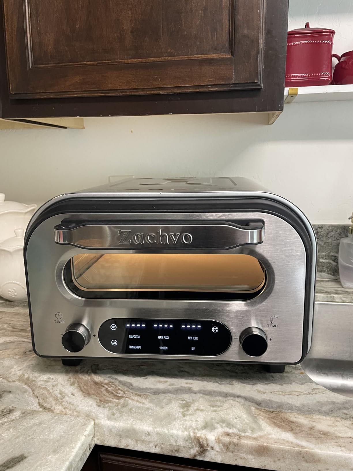 Pizza Oven Indoor, Heats up to 850°F, Makes 12