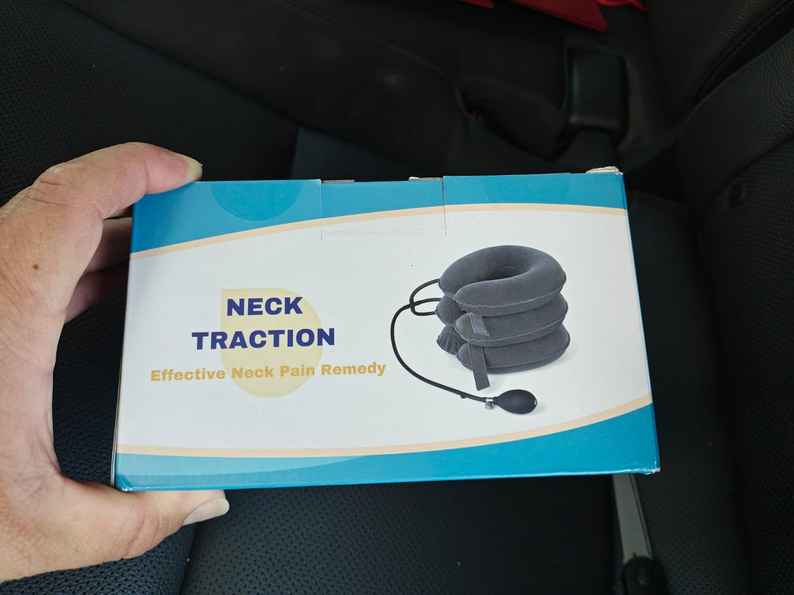 Neck Stretcher, Cervical Traction Device, Adjustable Inflatable Neck Braces for Neck Pain and Support, Neck Decompression Home Use customer photo 2