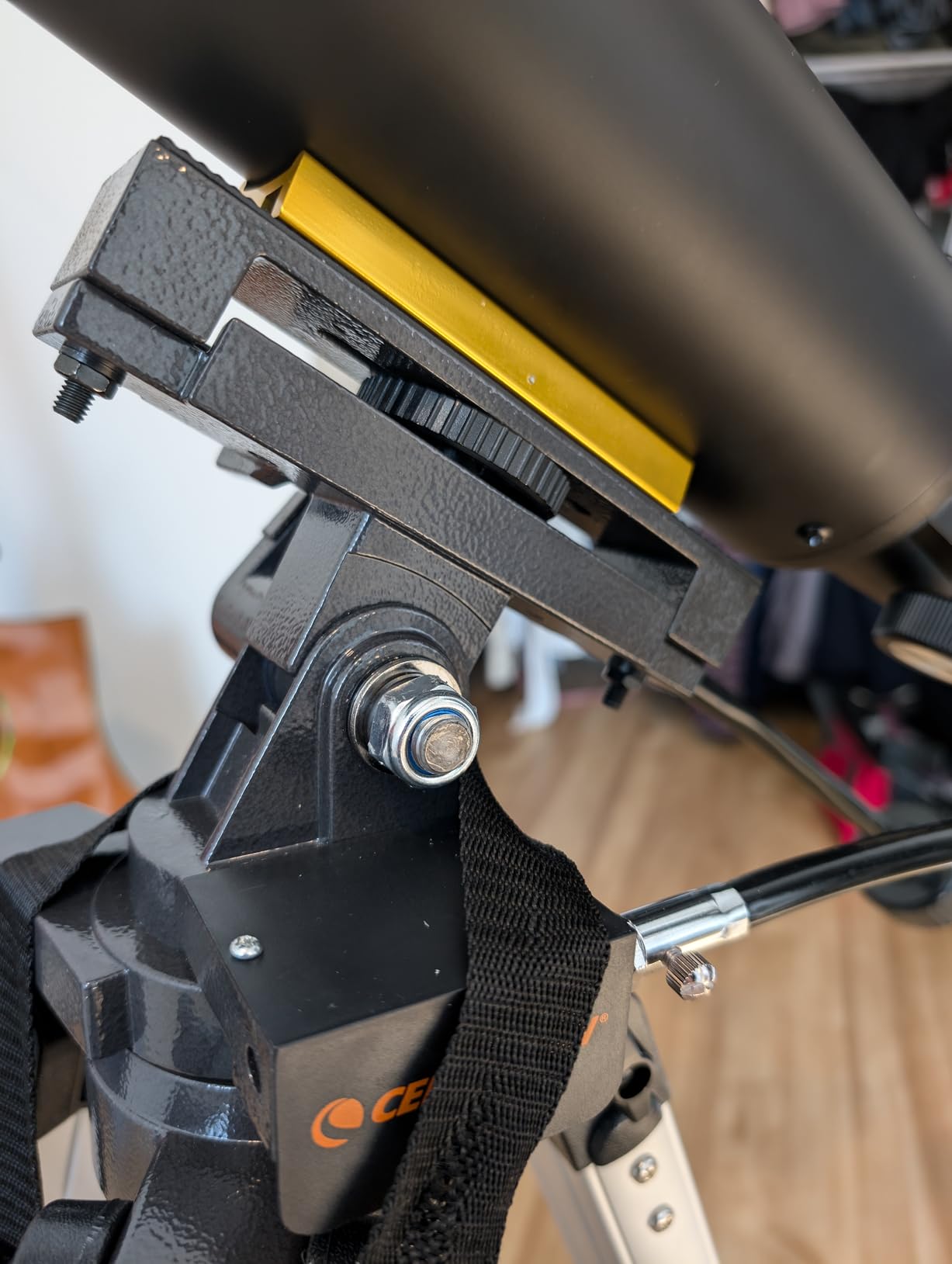 Celestron Heavy Duty Alt-Azimuth Tripod - Sturdy Extendable Aluminum Tripod for Spotting Scope, Binocular, Camera, and Small Telescope - Slow Motion Handles for Smooth Small Adjustments customer photo 1