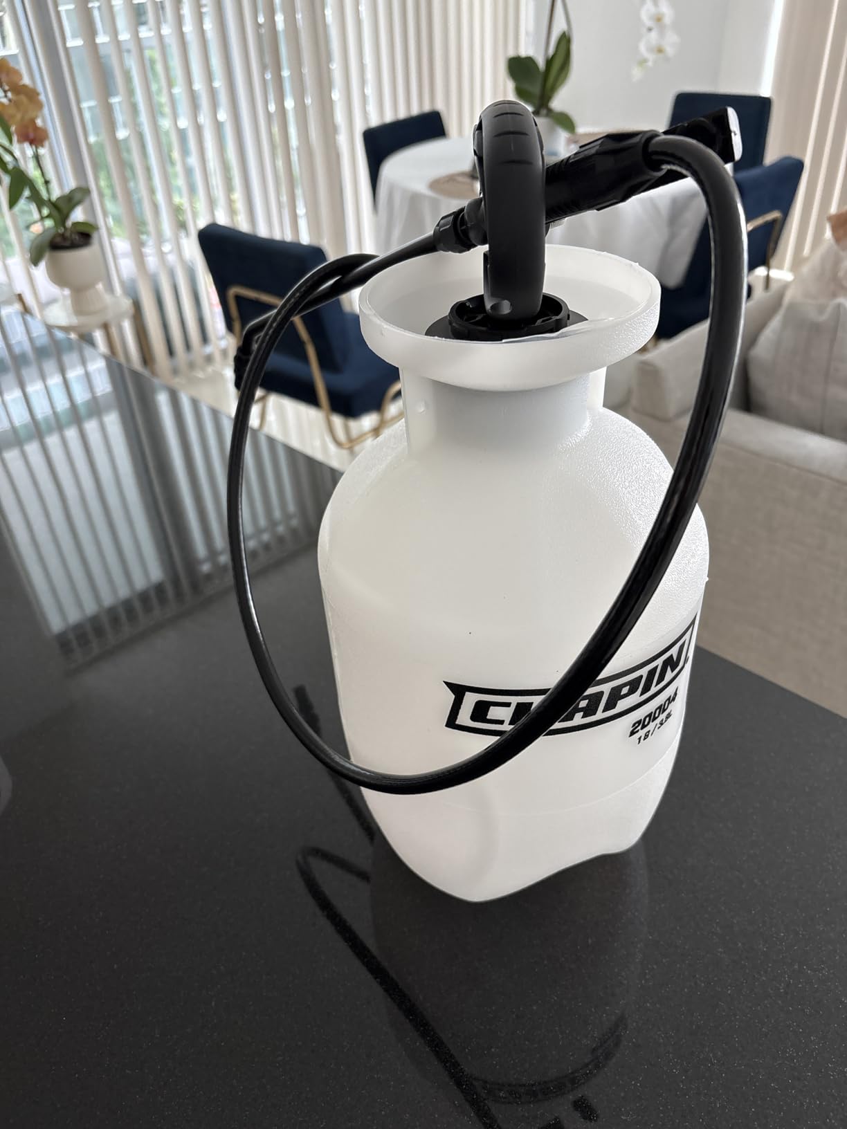 Chapin 20004 Pump Sprayer, 1-Gallon SureSpray Translucent Tank with an Easy Fill Funnel-Top Opening, Adjustable Cone Nozzle & 34