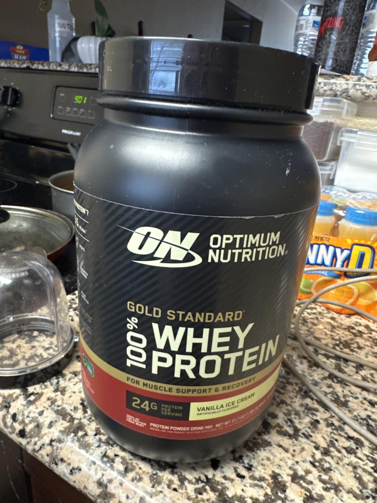 Optimum Nutrition Gold Standard 100% Whey Protein Powder, Vanilla Ice Cream, 2 Pound (Packaging May Vary) customer photo 2