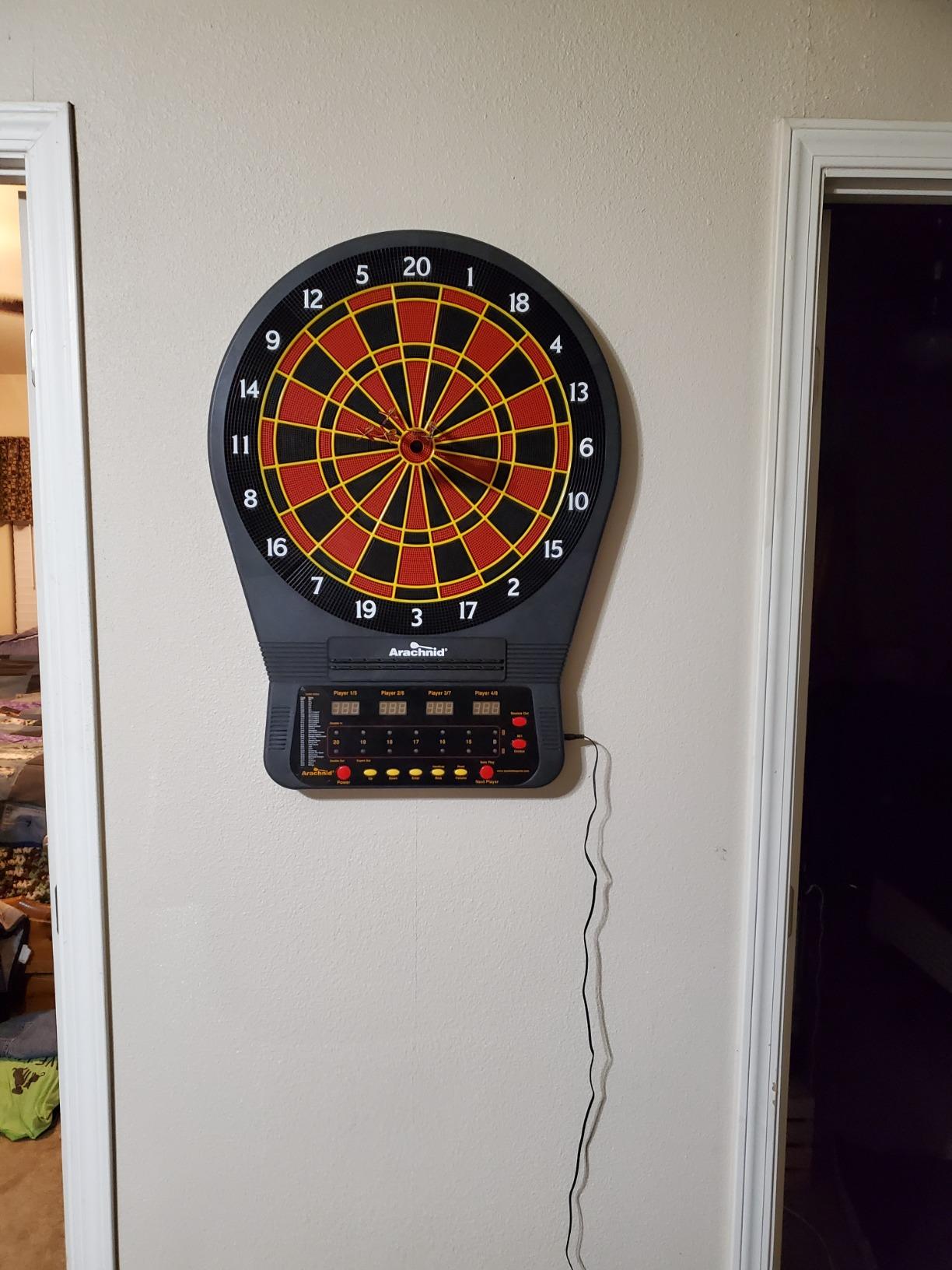 Arachnid Cricket Pro Tournament-Quality Electronic Dartboard up to 40 Games and 315 Variations (Including Popular Cricket Modes) customer photo 2