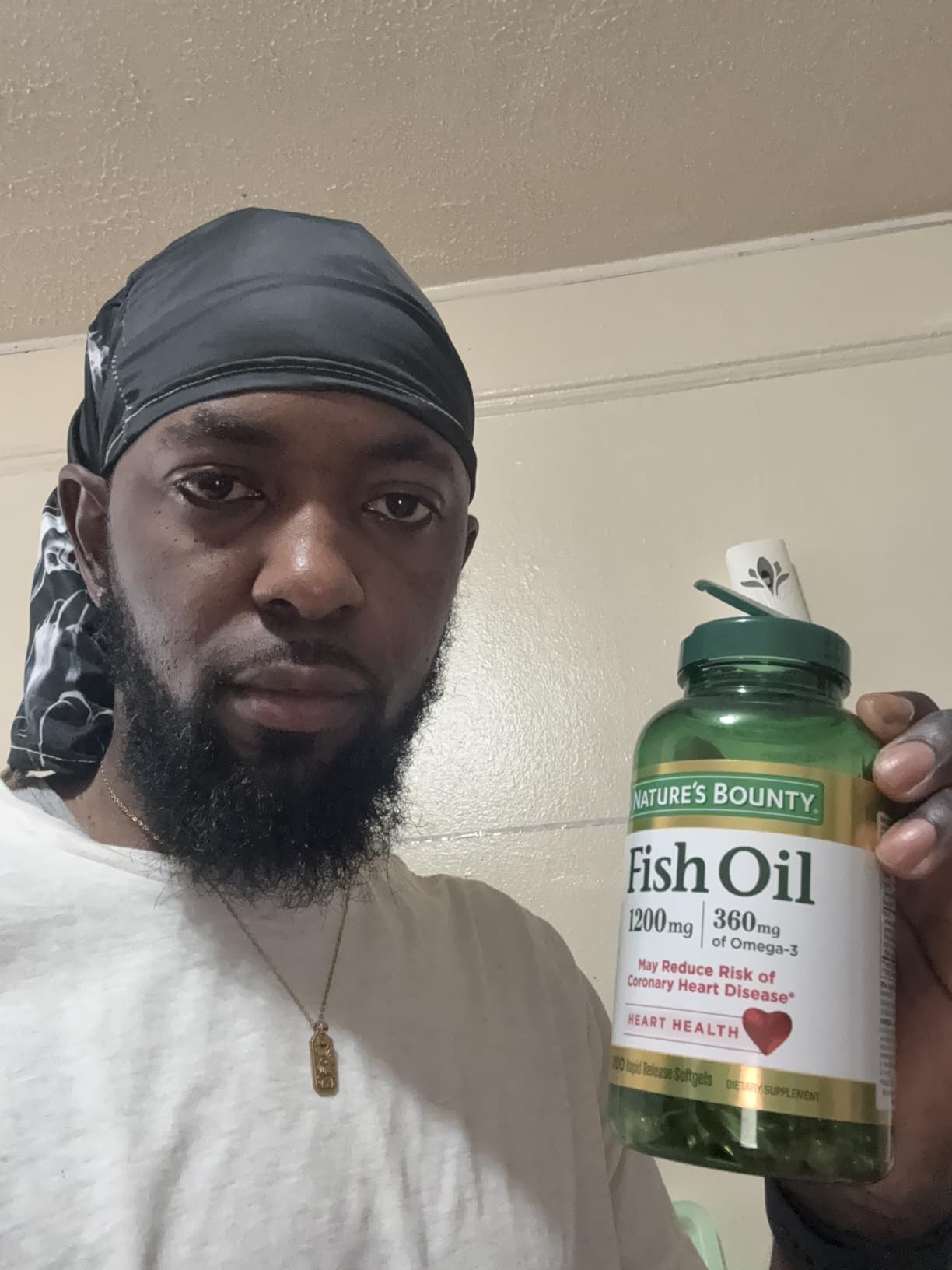 Nature's Bounty Fish Oil Omega 3 Supplements - Supports Heart Health, 1200 Mg Fish Oil, Omega-3, 200 Softgels customer photo 1