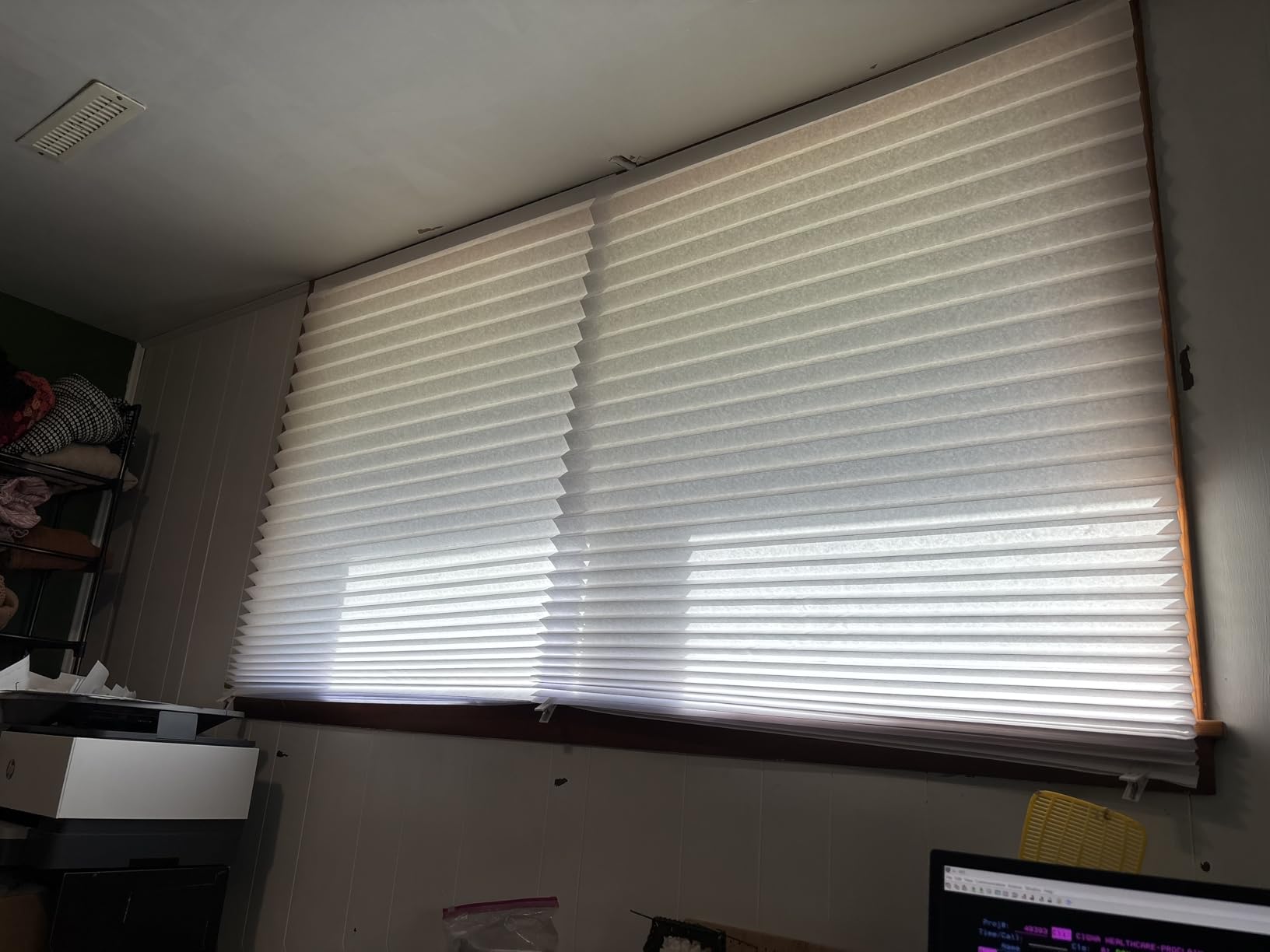 Redi Shade No Tools Original Light Filtering Pleated Paper Shade White, 36