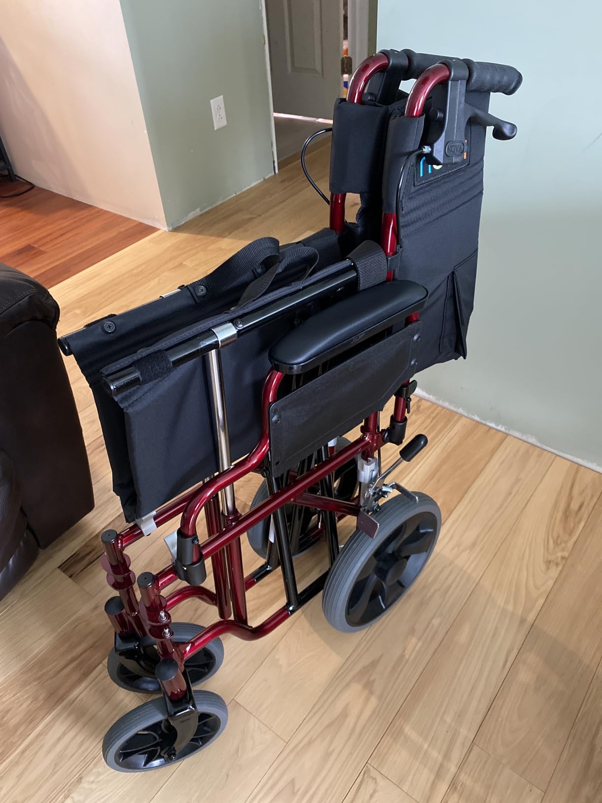 NOVA Heavy Duty Bariatric Transport Chair with 400 lb. Weight Capacity, 22