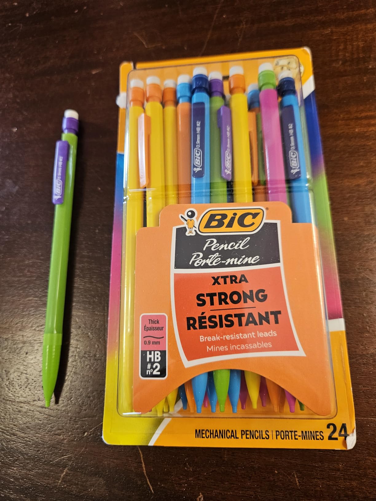 BIC Xtra Strong Mechanical Pencils with Erasers, Thick Point (0.9mm), 24-Count, Mechanical Pencils for School or Office Supplies customer photo 2