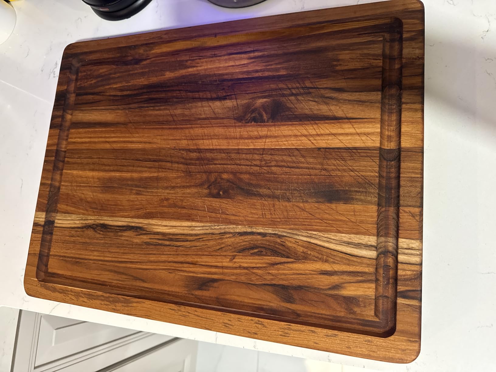 Teakhaus Carving Board with Juice Groove - Small (S) Teak Wood Cutting Board 16