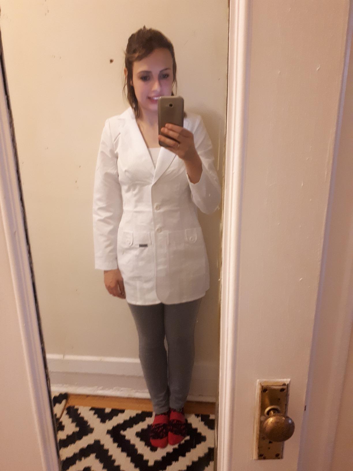 Grey's Anatomy Women's 32 Inch Two Pocket Fitted Lab Coat customer photo 1