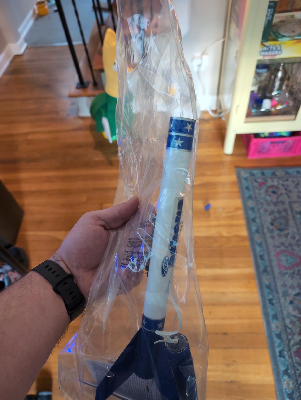 Estes 2452 Athena Rocket-Building Kit, Prebuilt Beginner Flying-Rocket Model Kit for Ages 10+, Blue customer photo 2