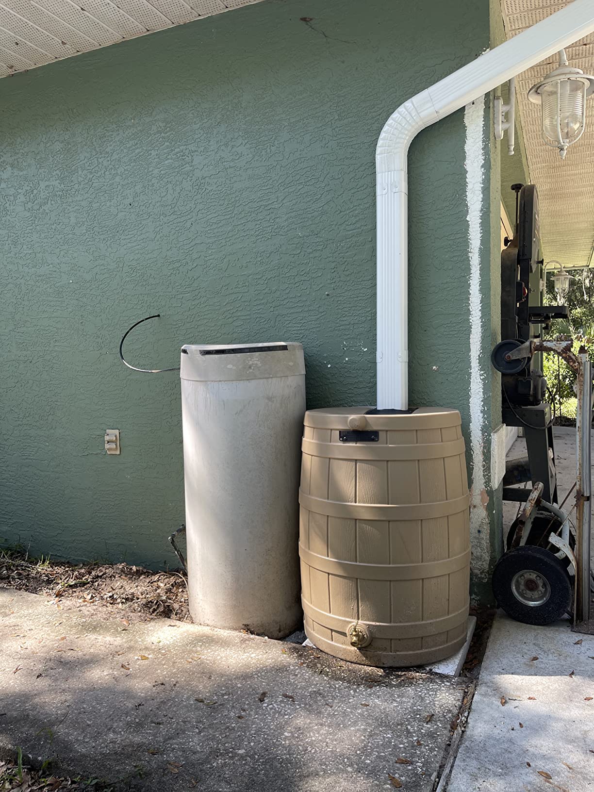 Good Ideas Rain Wizard Water Collection Plastic Barrel Tank System, 50 Gallon, Oak - Portable Outdoor Rainwater Catcher and Storage Drum with Robust Metal Spigot and Fine Mesh Screen customer photo 2