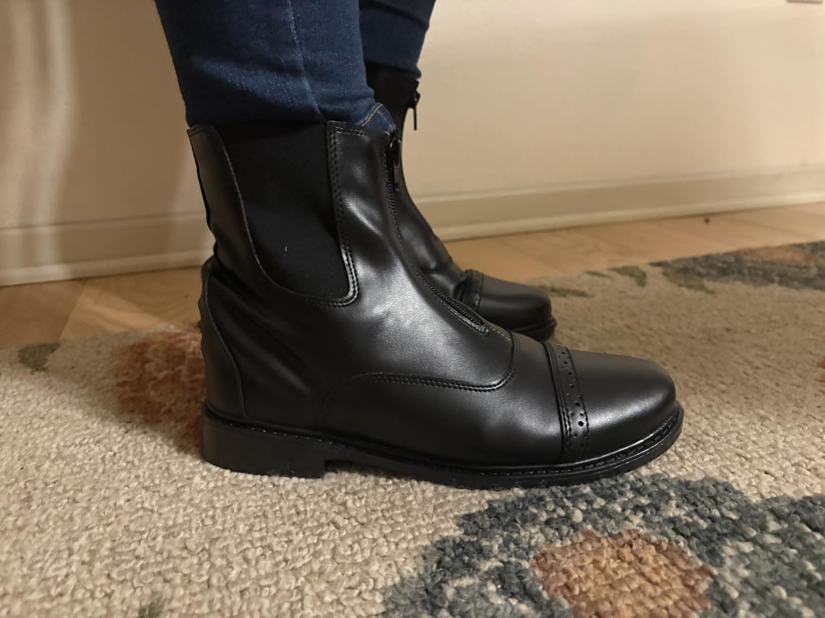TuffRider Ladies Starter Front Zip Paddock Boots - Durable, Easy to Clean Water-Resistant Horse Riding Boots for Women customer photo 1