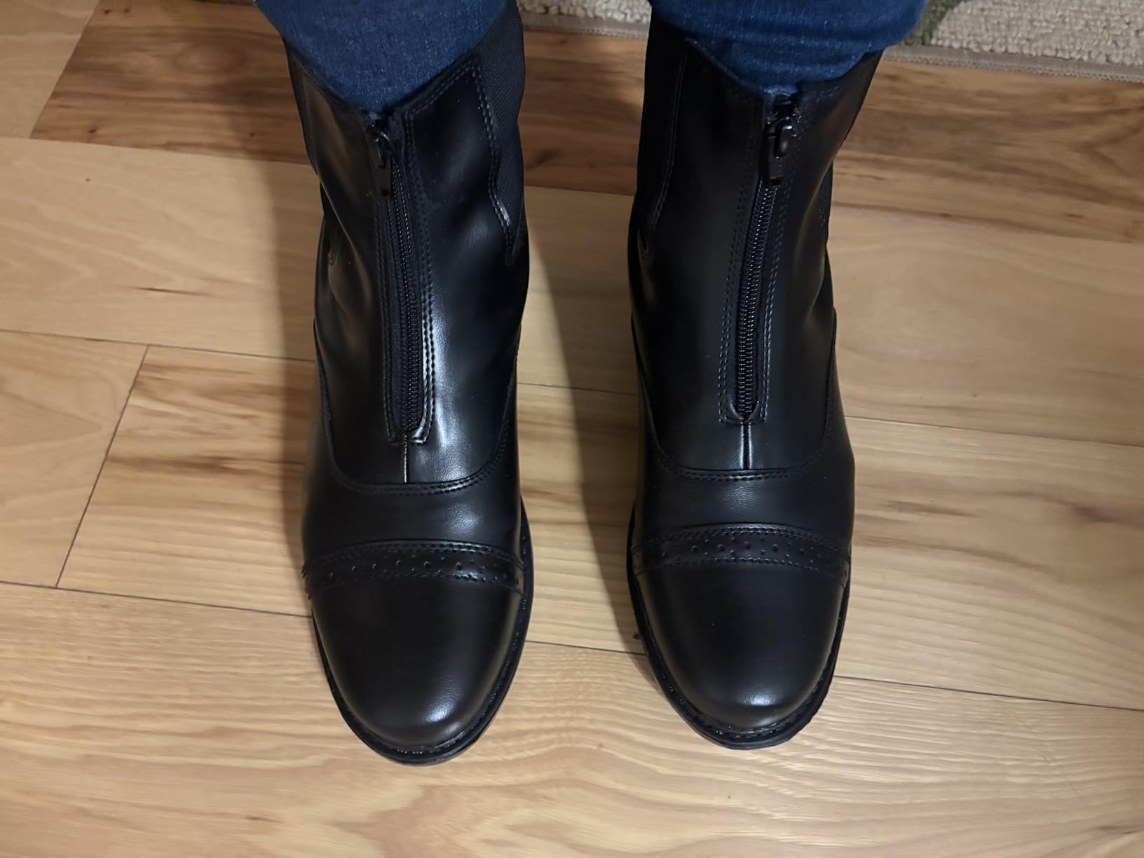 TuffRider Ladies Starter Front Zip Paddock Boots - Durable, Easy to Clean Water-Resistant Horse Riding Boots for Women customer photo 2