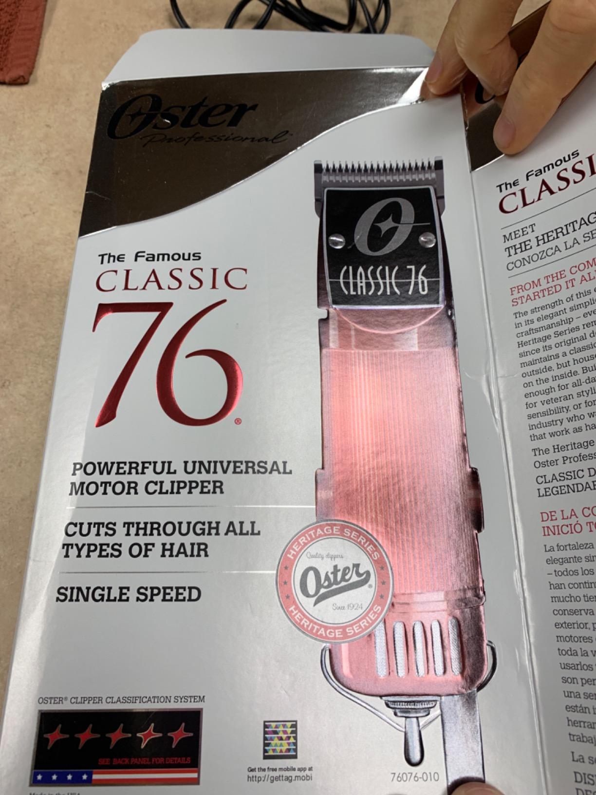 OSTER Classic 76 Hair Clipper Bundle - 2 items, includes pack of 8 plastic comb blades customer photo 2