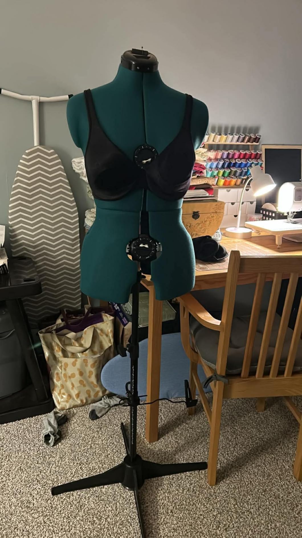 Dritz Sew You Adjustable Dress Form - Small/Medium Sizes US 4-12 - Female Clothing Mannequin for Sewing, Fitting, and Draping - Pinnable Sewing Mannequin with 12 Dials for Fitting + 360 Hem Guide customer photo 1