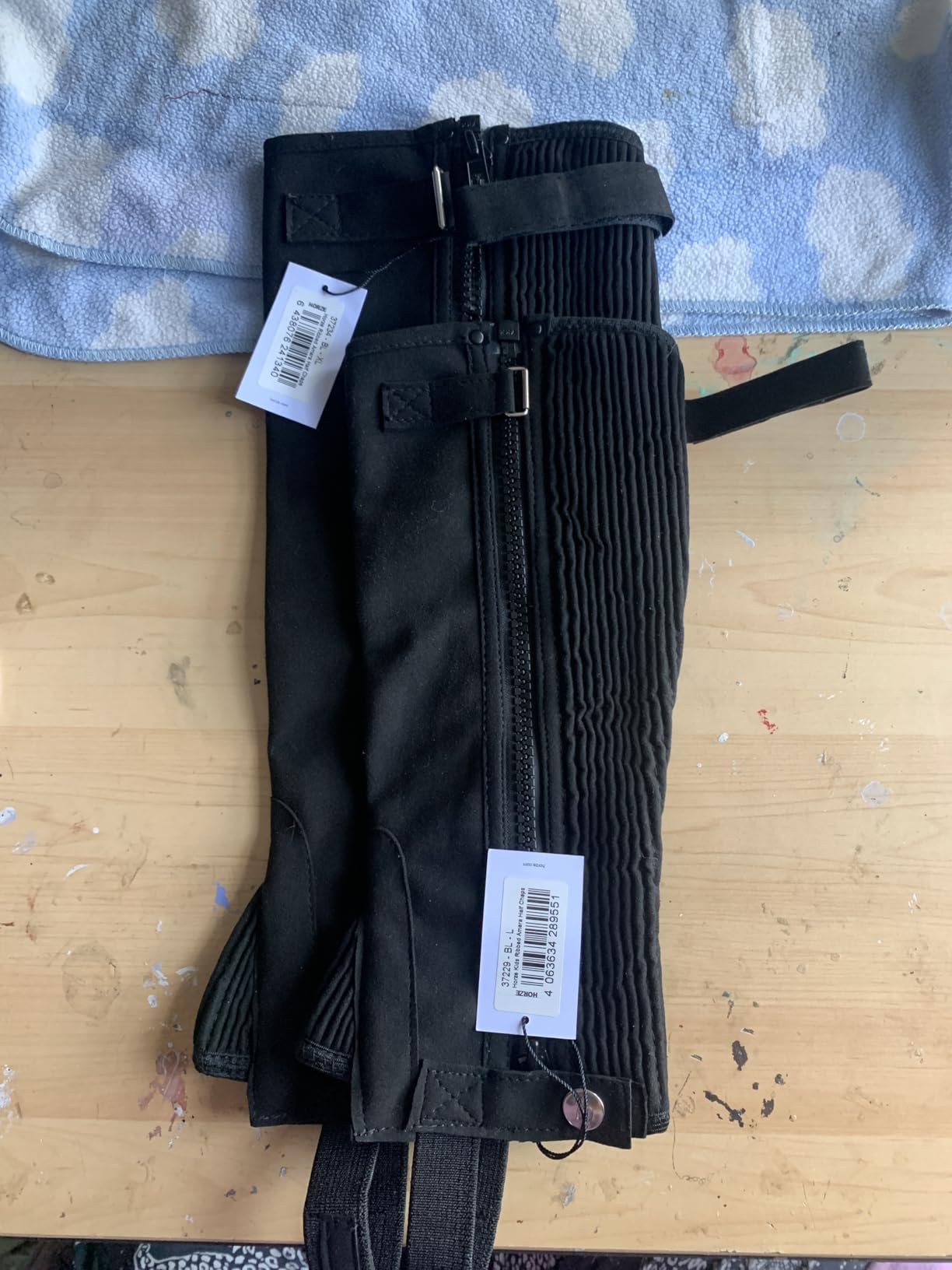 HORZE Amara Adult Equestrian Leather Half Chaps, Durable Synthetic Suede Riding Gaiters with YKK Zipper customer photo 2