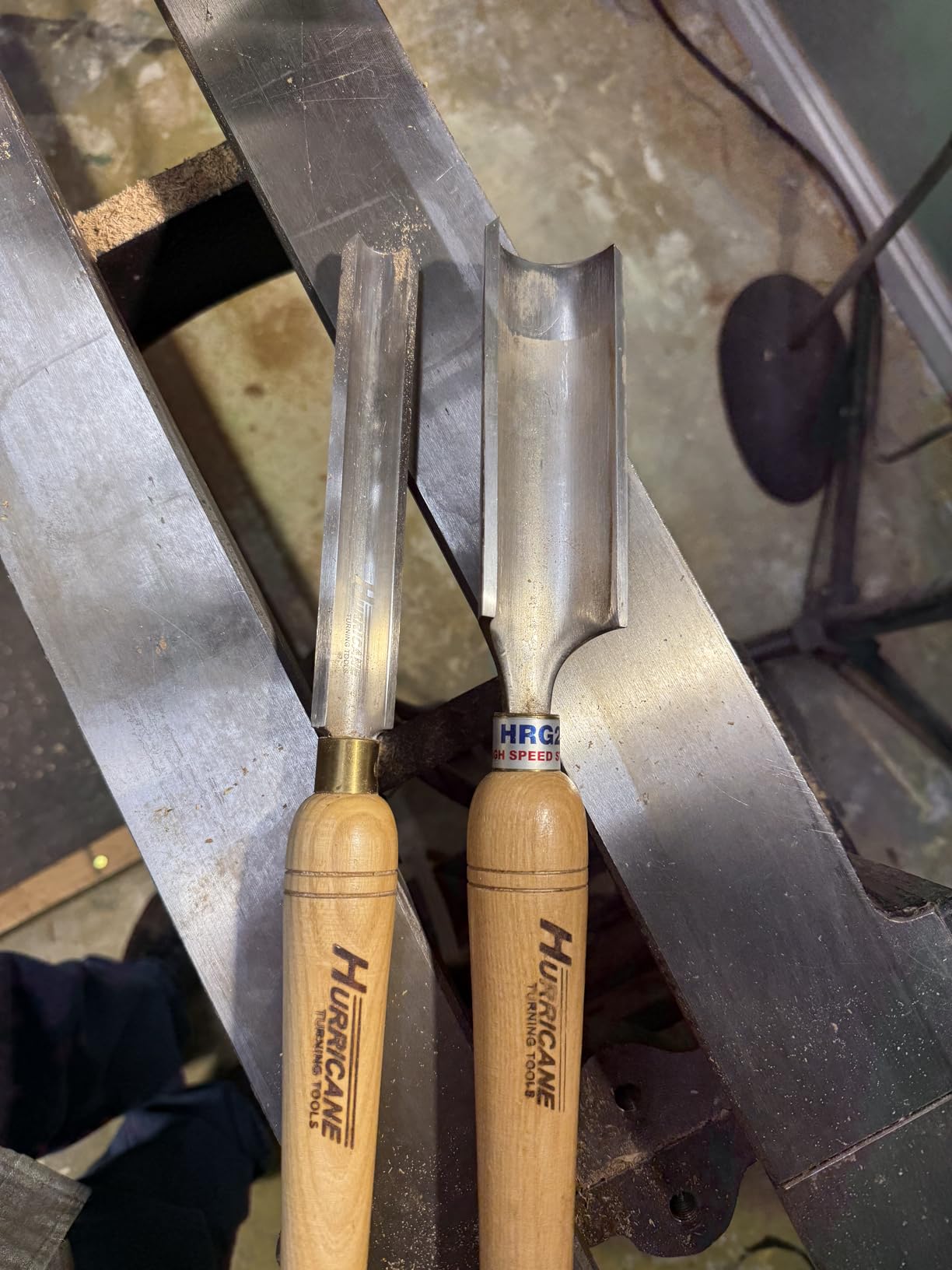 Hurricane Turning Tools, HSS, 2 Piece Spindle Roughing Gouge Set (2