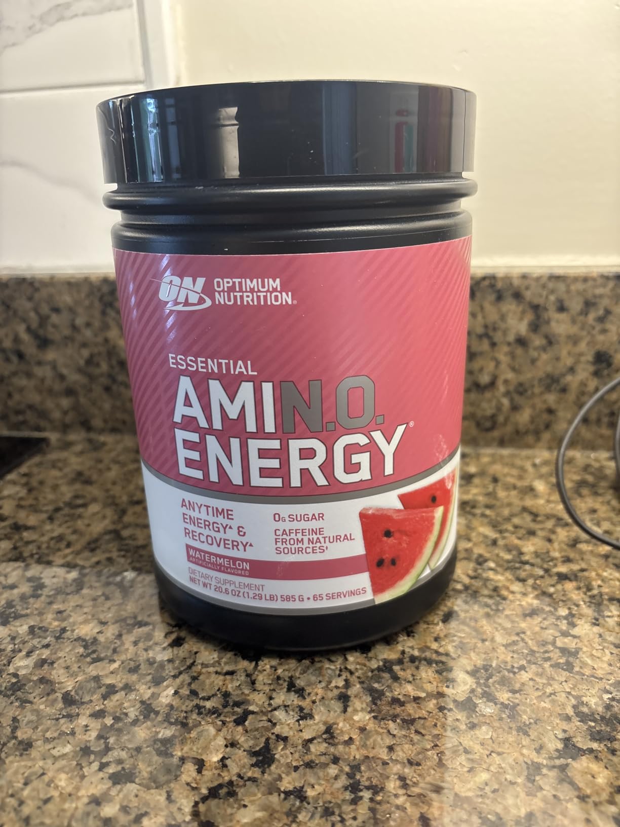 Optimum Nutrition Amino Energy - Pre Workout with Green Tea, BCAA, Amino Acids, Keto Friendly, Green Coffee Extract, Energy Powder - Watermelon, 30 Servings (Packaging May Vary) customer photo 1
