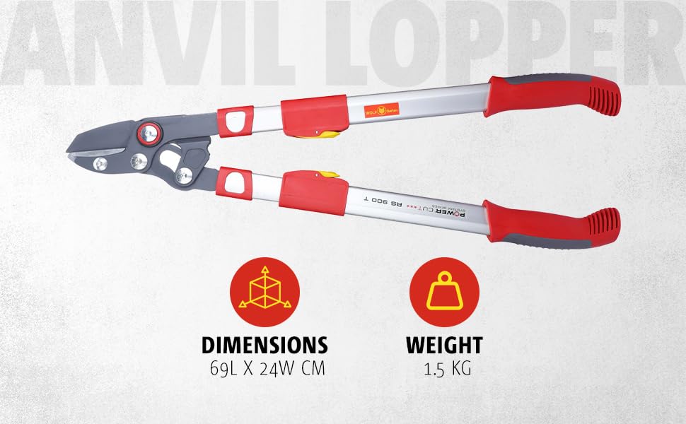 WOLF-Garten Telescoping Anvil Lopper 35.5
