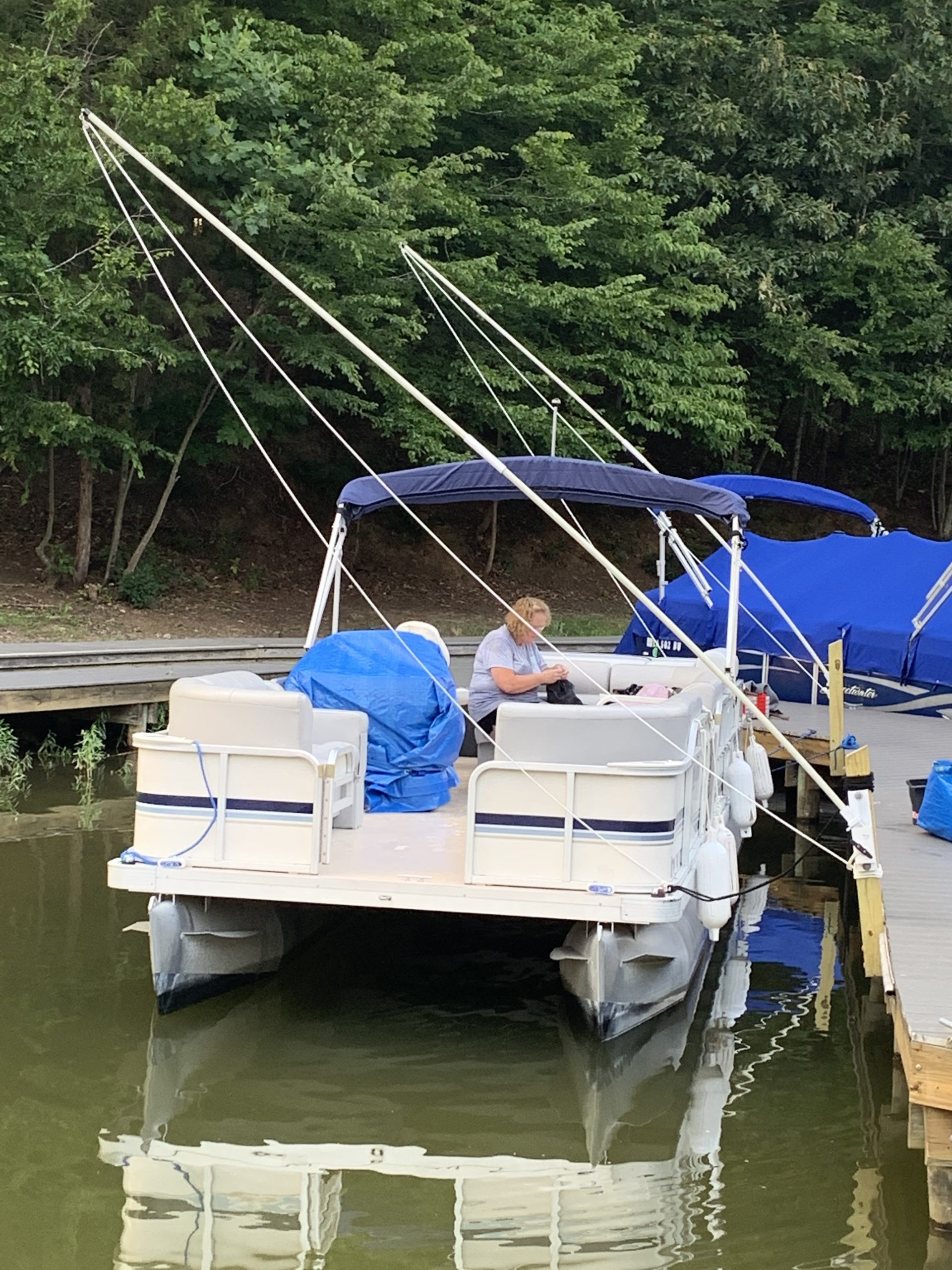 Mooring Whips General Marine. Swivels Vertically Piling Mounted 14' Solid 1