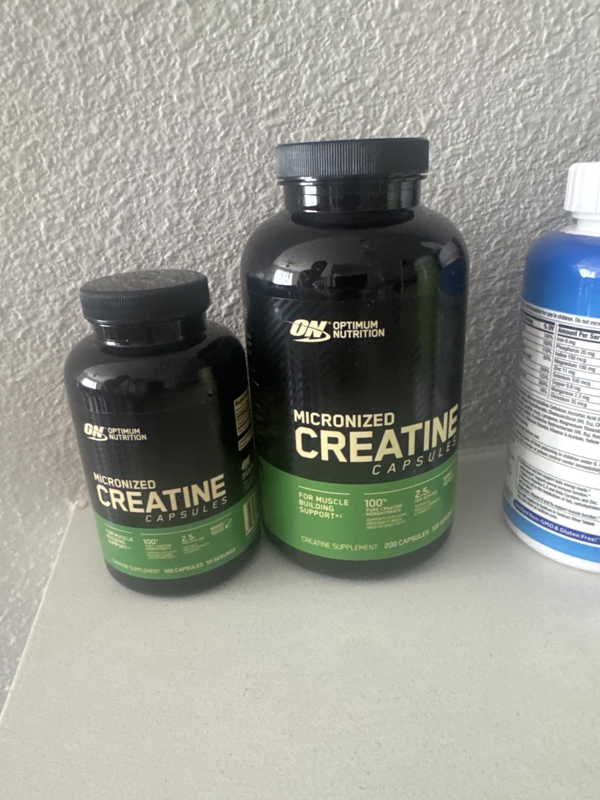 Optimum Nutrition Creatine, Micronized Creatine Monohydrate Capsules, Supports Strength & Recovery, Banned Substance Tested, 2.5g per Serving, 50 Servings, 100 Count customer photo 1
