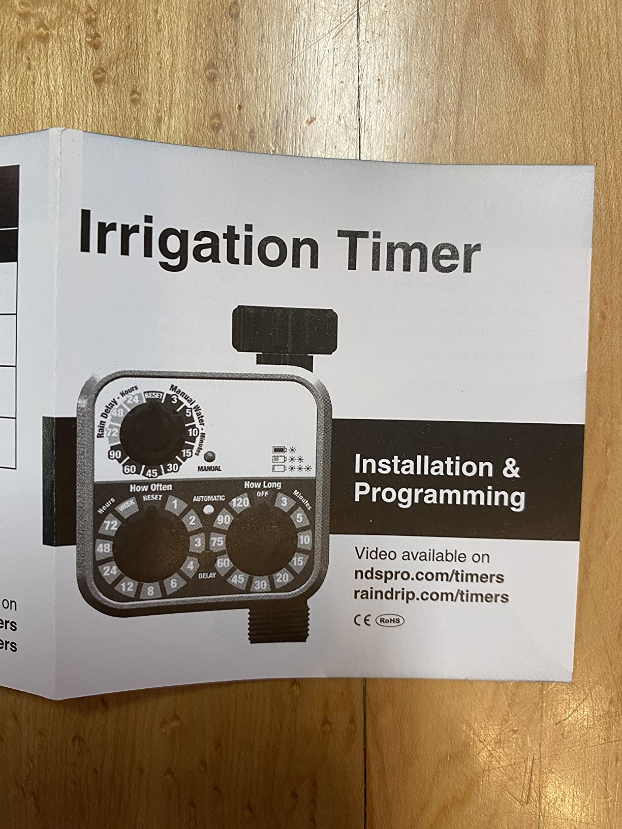 Raindrip R675CT Analog 3-Dial Water, Sprinkler Timer with Rain Delay for Drip Irrigation, Garden, Self-Watering customer photo 2