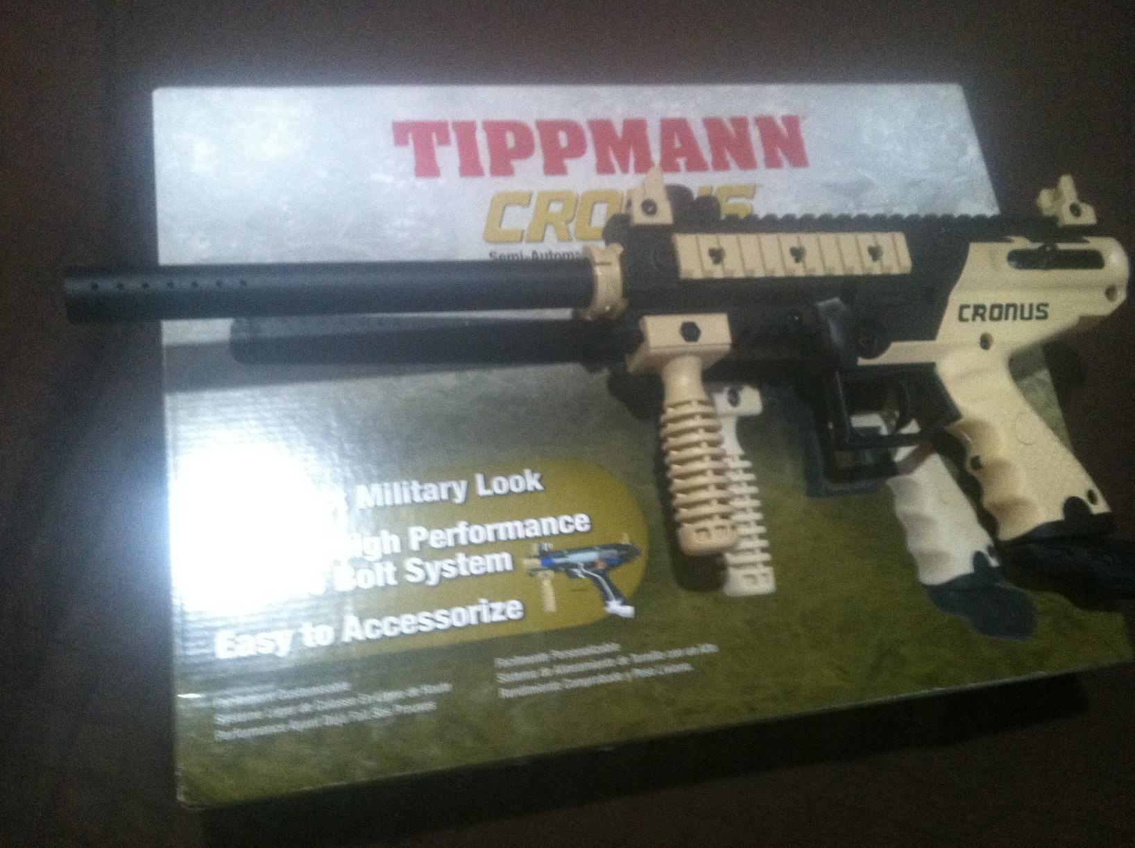 Tippmann Cronus Basic .68 Caliber Semi-Auto Paintball Marker Gun, Black and Tan customer photo 1