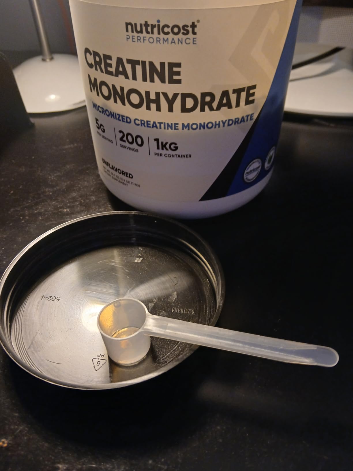 Nutricost Creatine Monohydrate Micronized Powder 500G, 5000mg Per Serv (5g) - 100 Servings, 17.9 Oz customer photo 1
