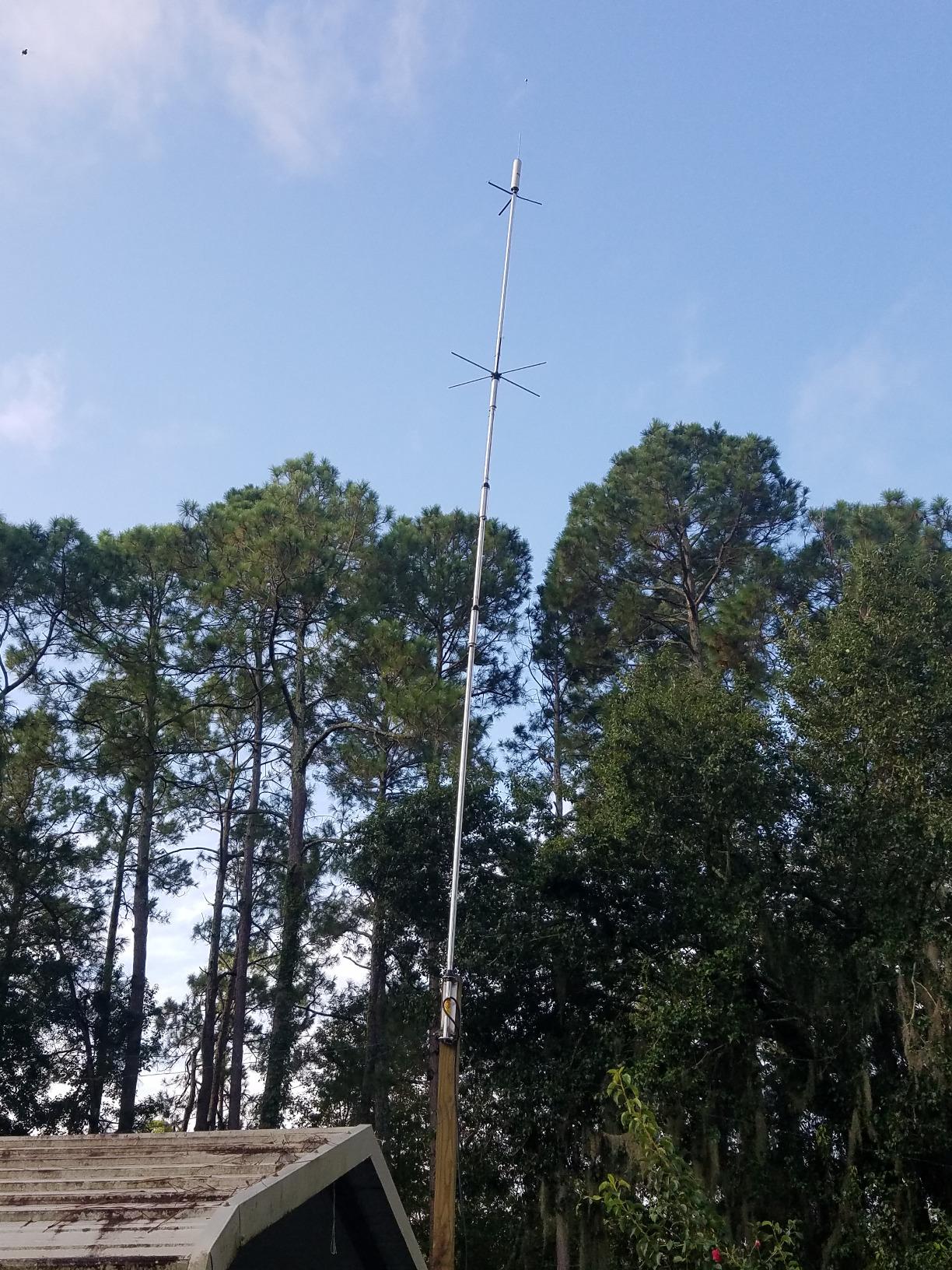 Hustler HF MultiBand Vertical Amateur Ham Radio Base Antenna 5BTV customer photo 1