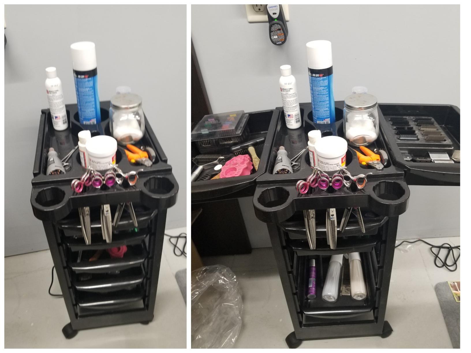 Saloniture Beauty Salon Rolling Trolley Cart with 5 Drawers customer photo 1