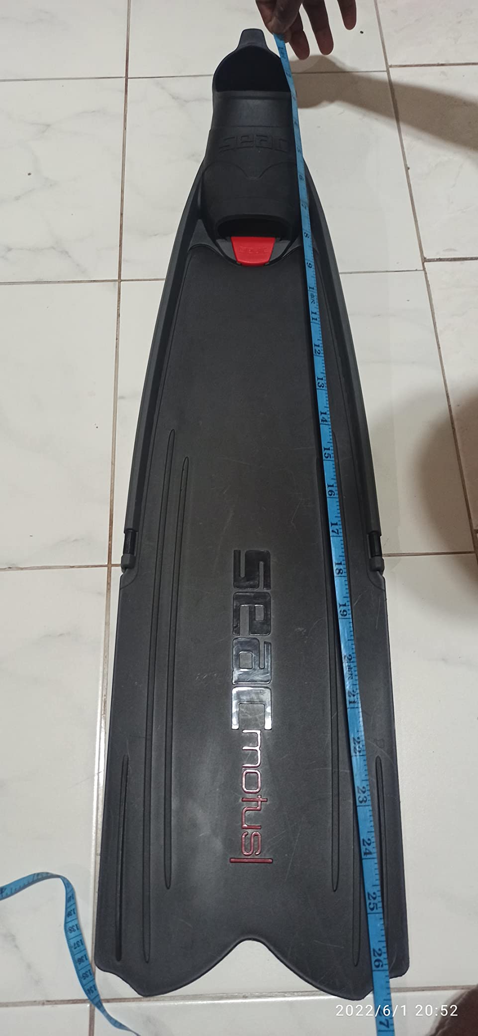 Seac Motus Freediving Fins - Long Blade Fins for Spearfishing and Freediving, Made in Italy customer photo 1