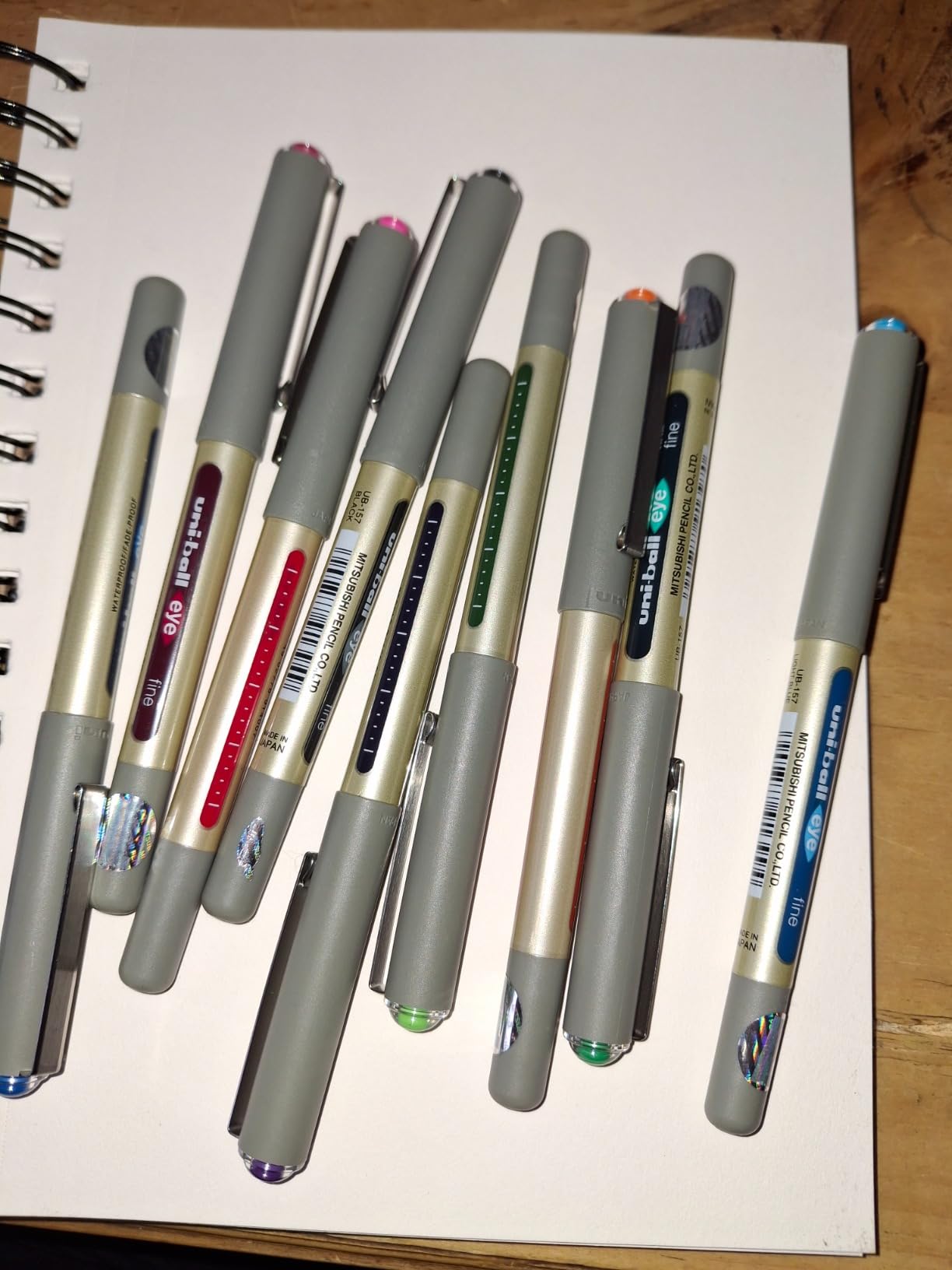 Uni-Ball EYE UB-157 Rollerball Pen 0.7mm Ball [Pack of 10] One of each colour customer photo 1