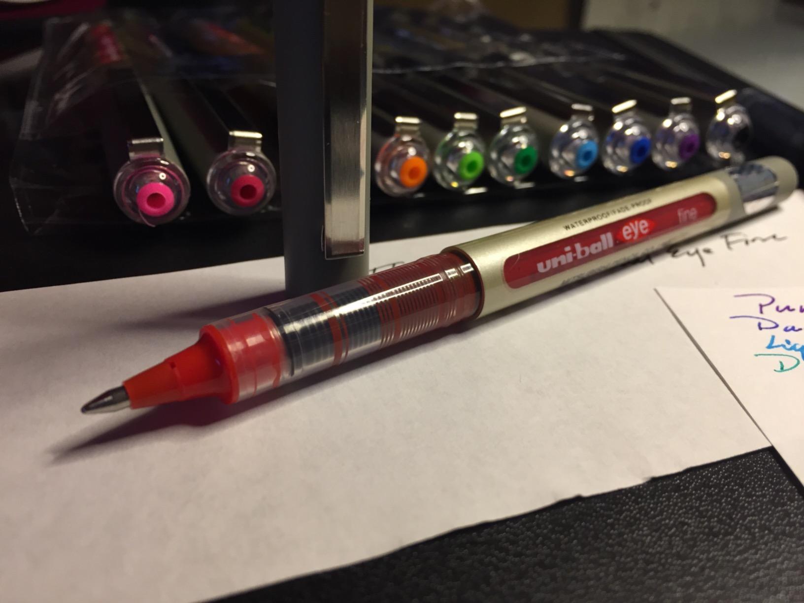 Uni-Ball EYE UB-157 Rollerball Pen 0.7mm Ball [Pack of 10] One of each colour customer photo 2