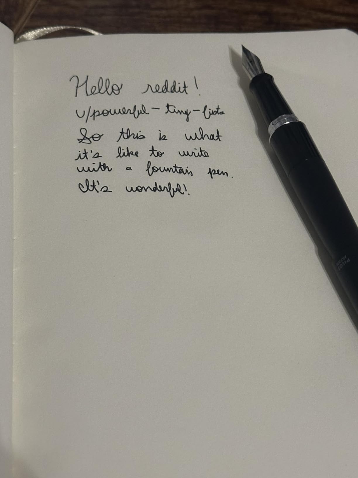 PILOT Metropolitan Collection Fountain Pen, Black Barrel, Classic Design, Fine Nib, Black Ink (91111) customer photo 2