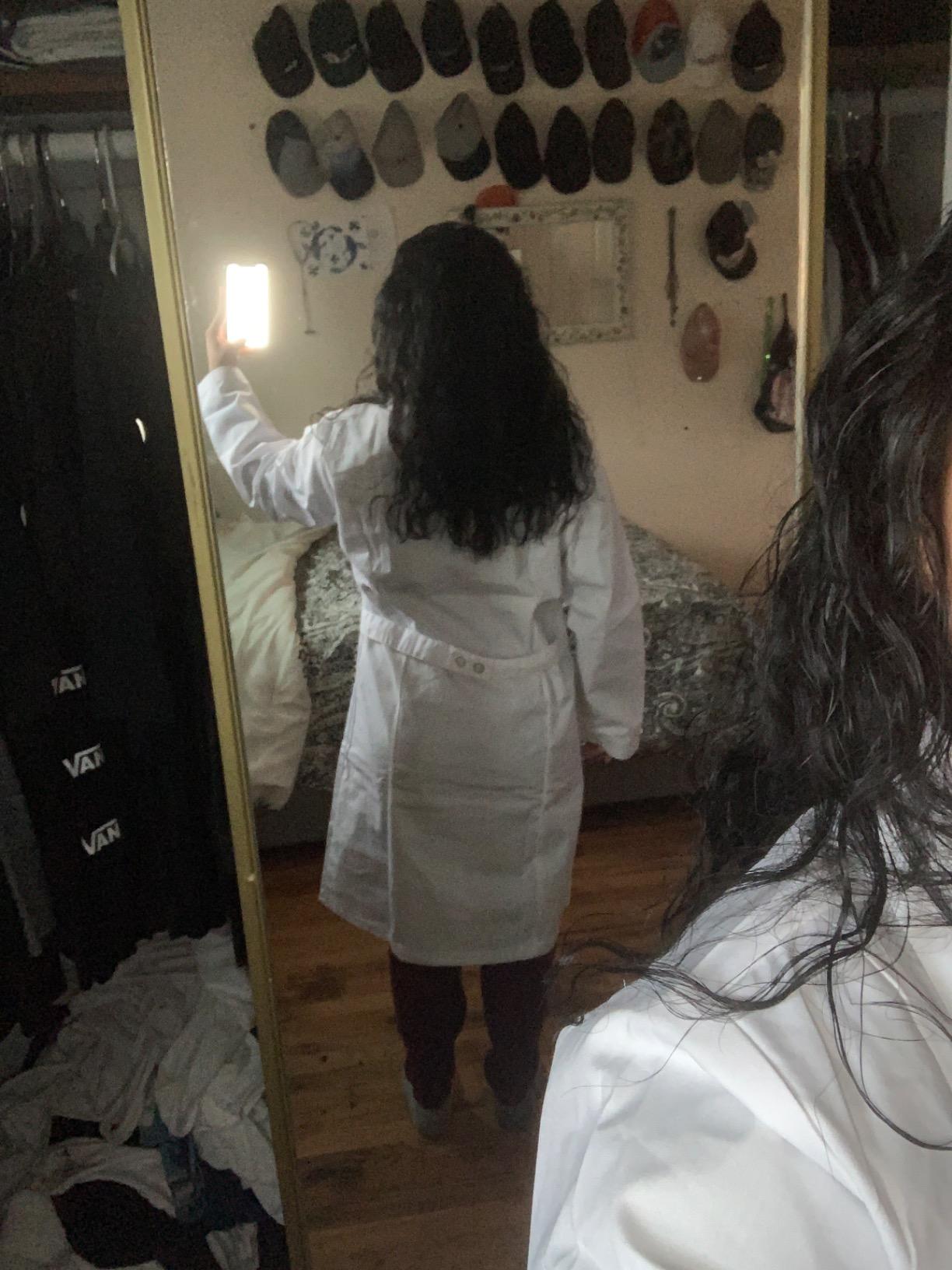 Natural Uniforms Unisex 40 inch Lab Coat Long Sleeve Professional Medical Coat customer photo 1