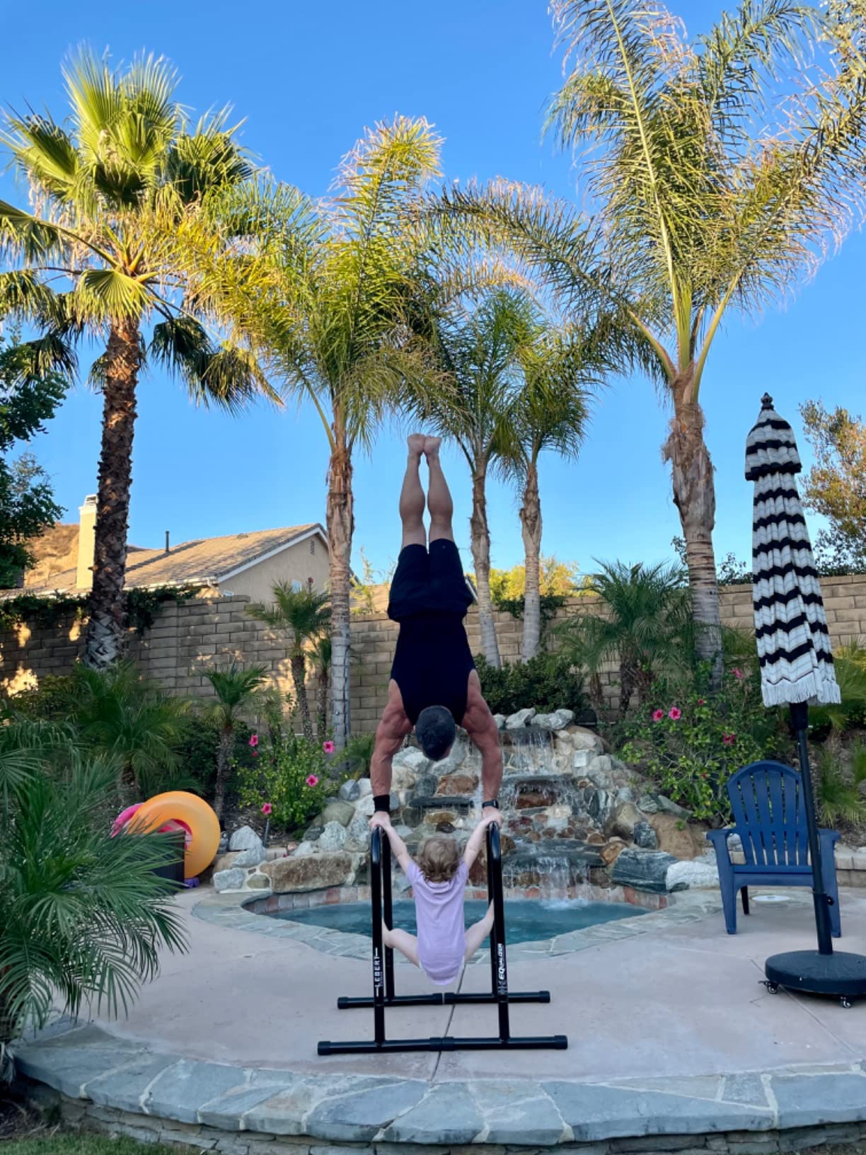 Lebert EQualizer Total Body Strengthener - Portable Dip Station for Full Bodyweight Training - Includes Hip Resistance Band & Online Coaching customer photo 2