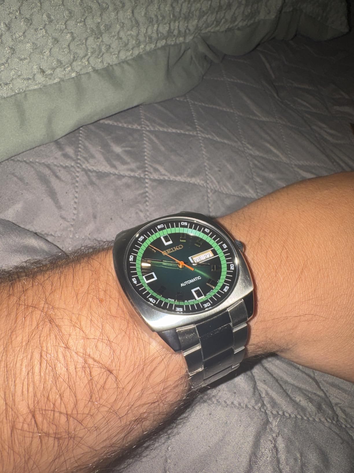 Seiko Automatic Watch for Men - Recraft Series - Stainless Steel Case and Bracelet, Day/Date Calendar customer photo 1